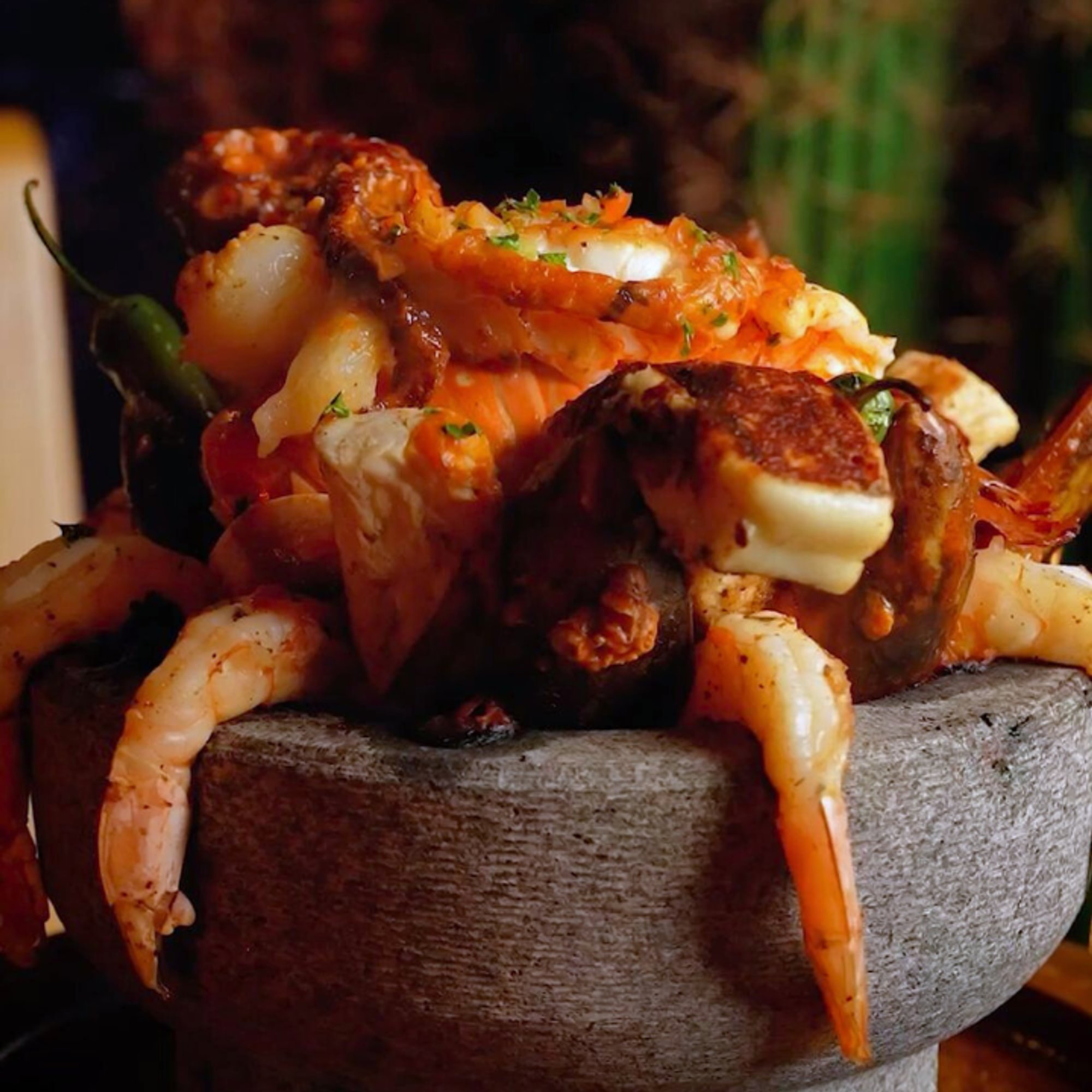 Seafood Molcajete