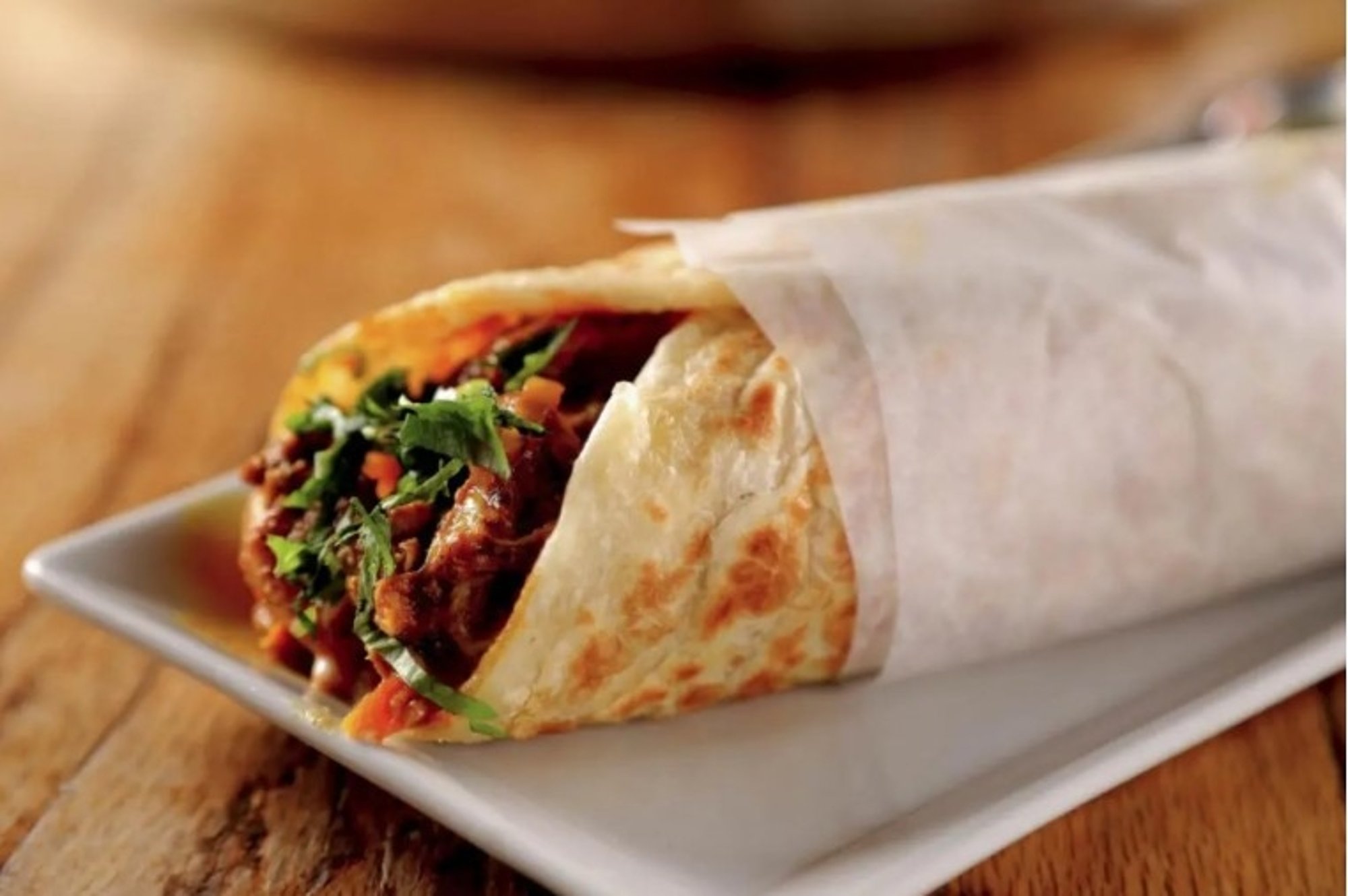 Shrimp Kathi Roll