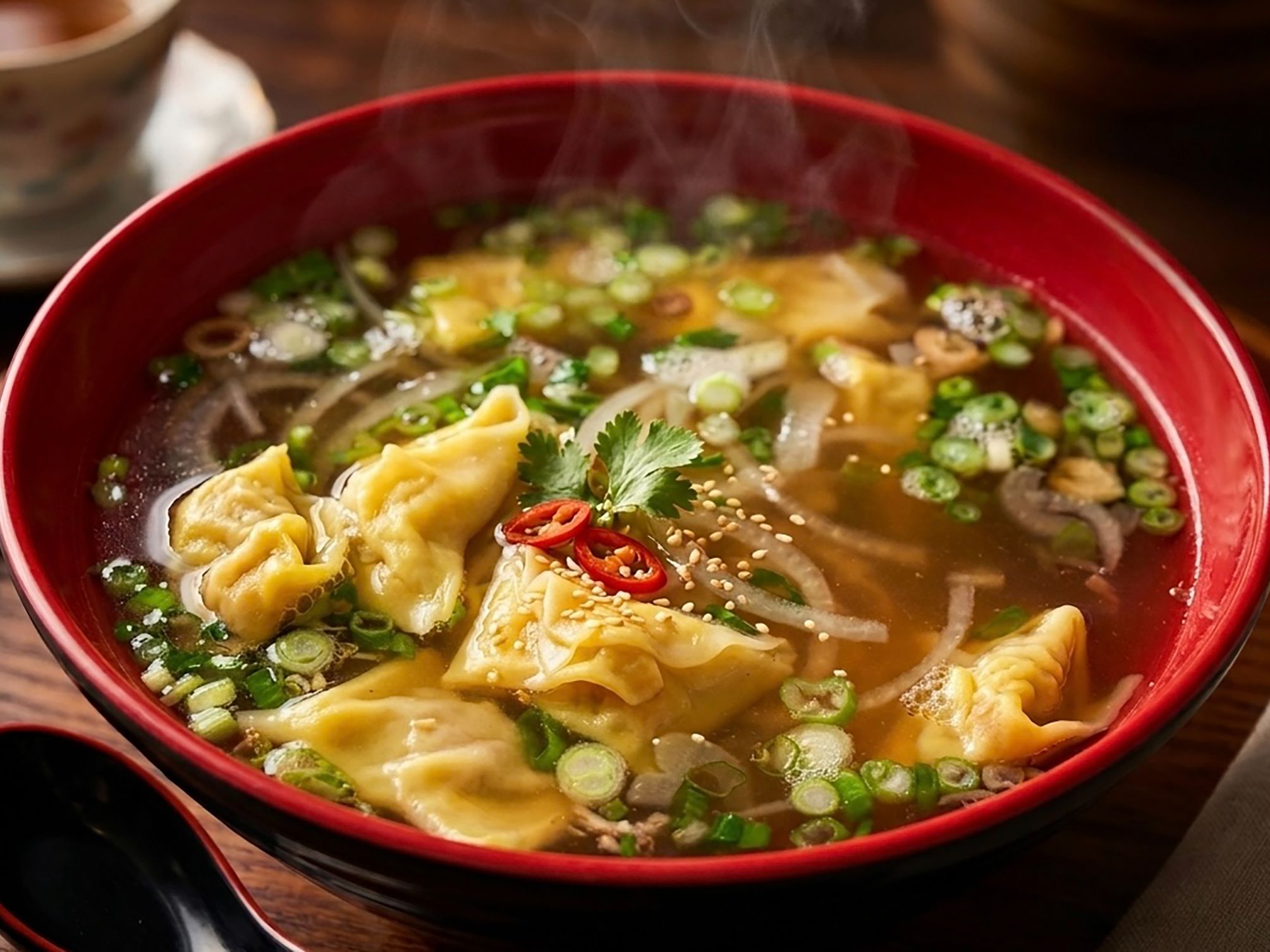 P5. WONTON & NOODLE SOUP