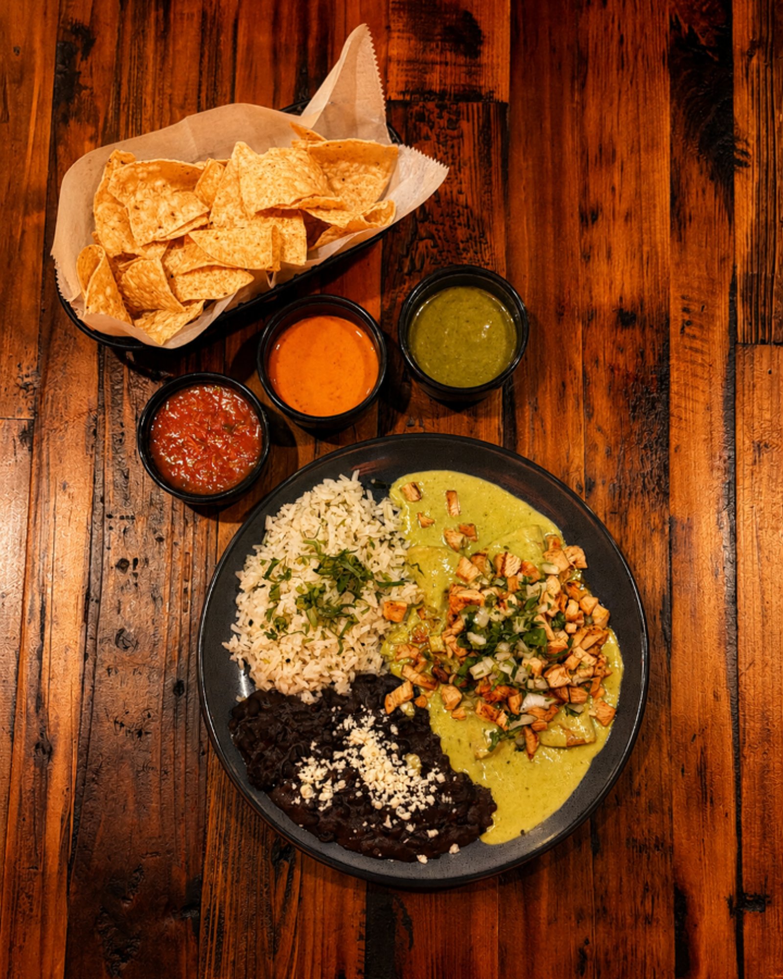 3) Chicken Poblano Enchilada