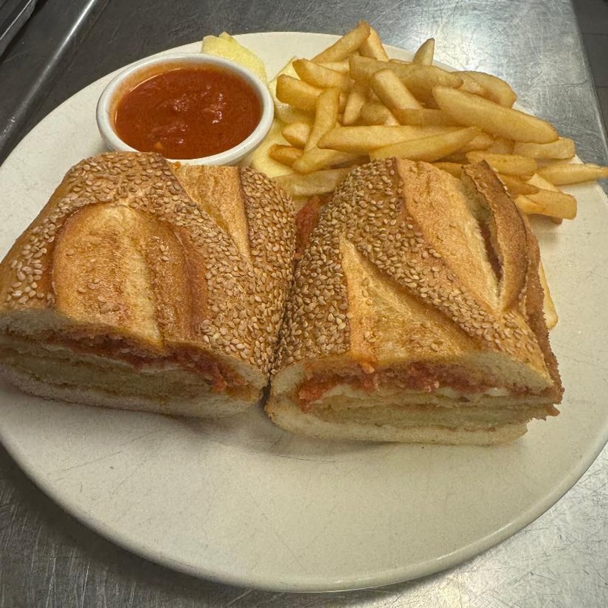 Chicken or Eggplant Parmigiana Wrap