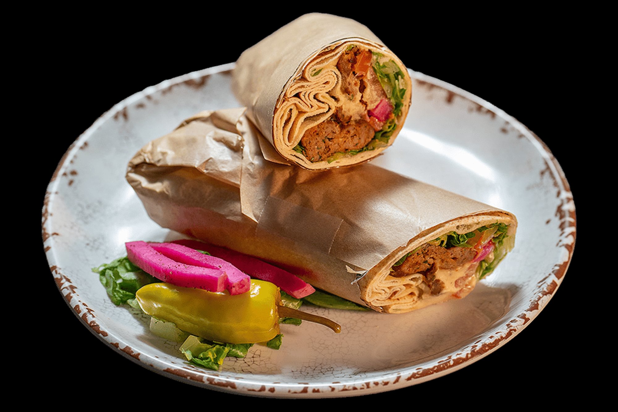 Beef Lule Kebab (Kafta) Wrap