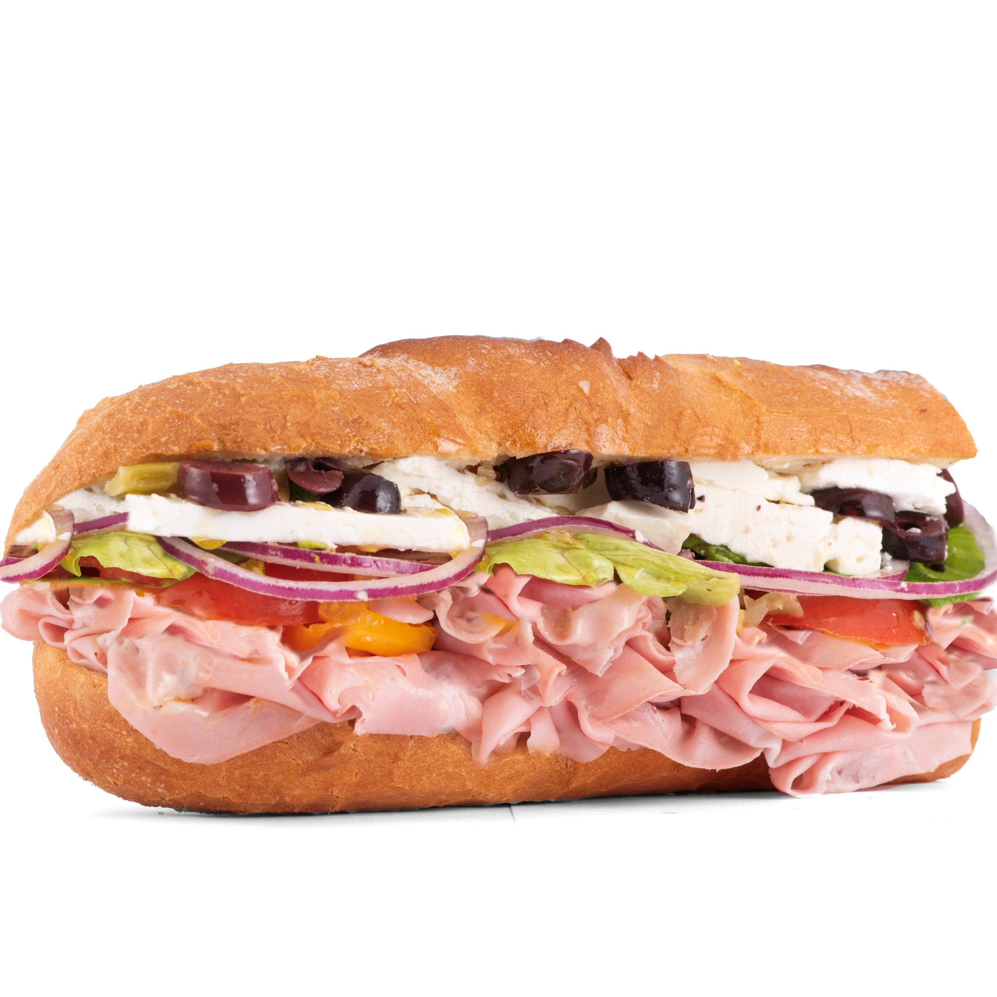 Mortadella Pistachio & Feta Sandwich