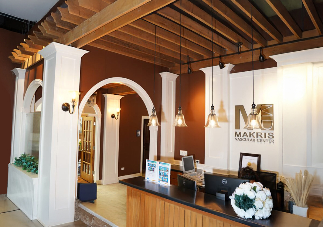 The lobby of MakrisMD Vascular Center