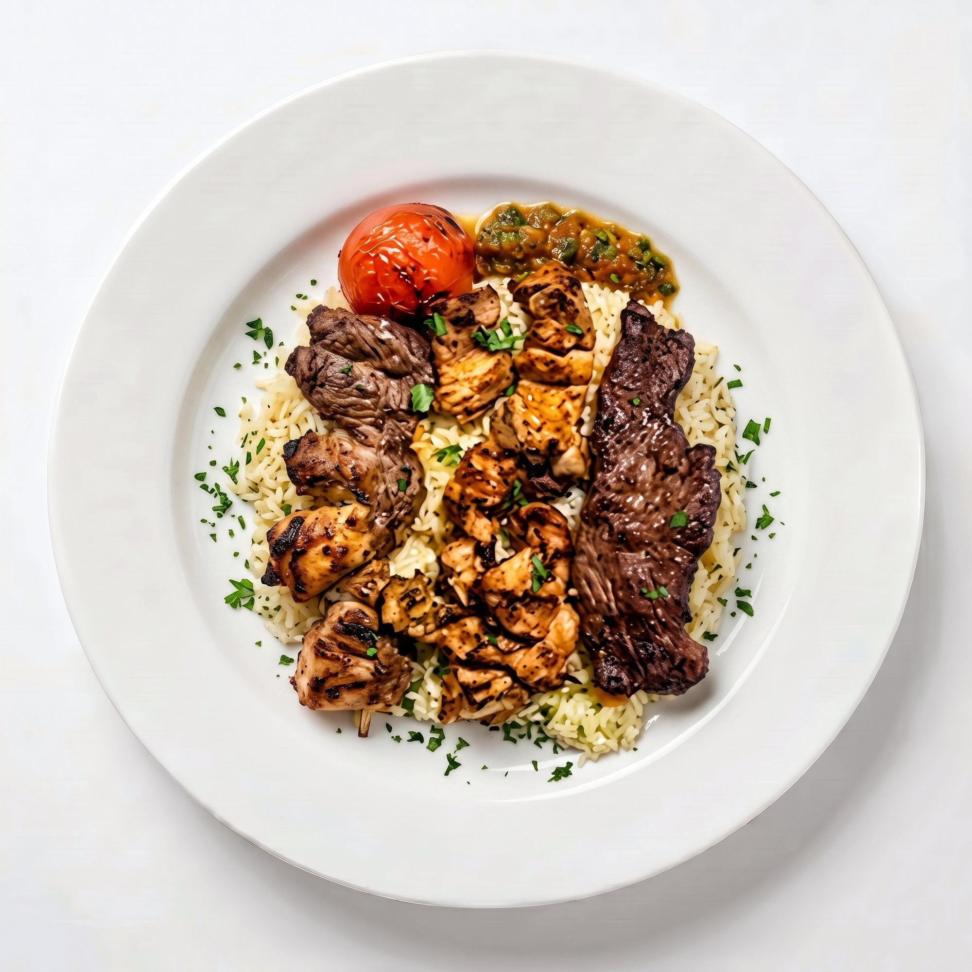 Carne y Pollo a la Parrilla (Grilled Steak and Chicken)