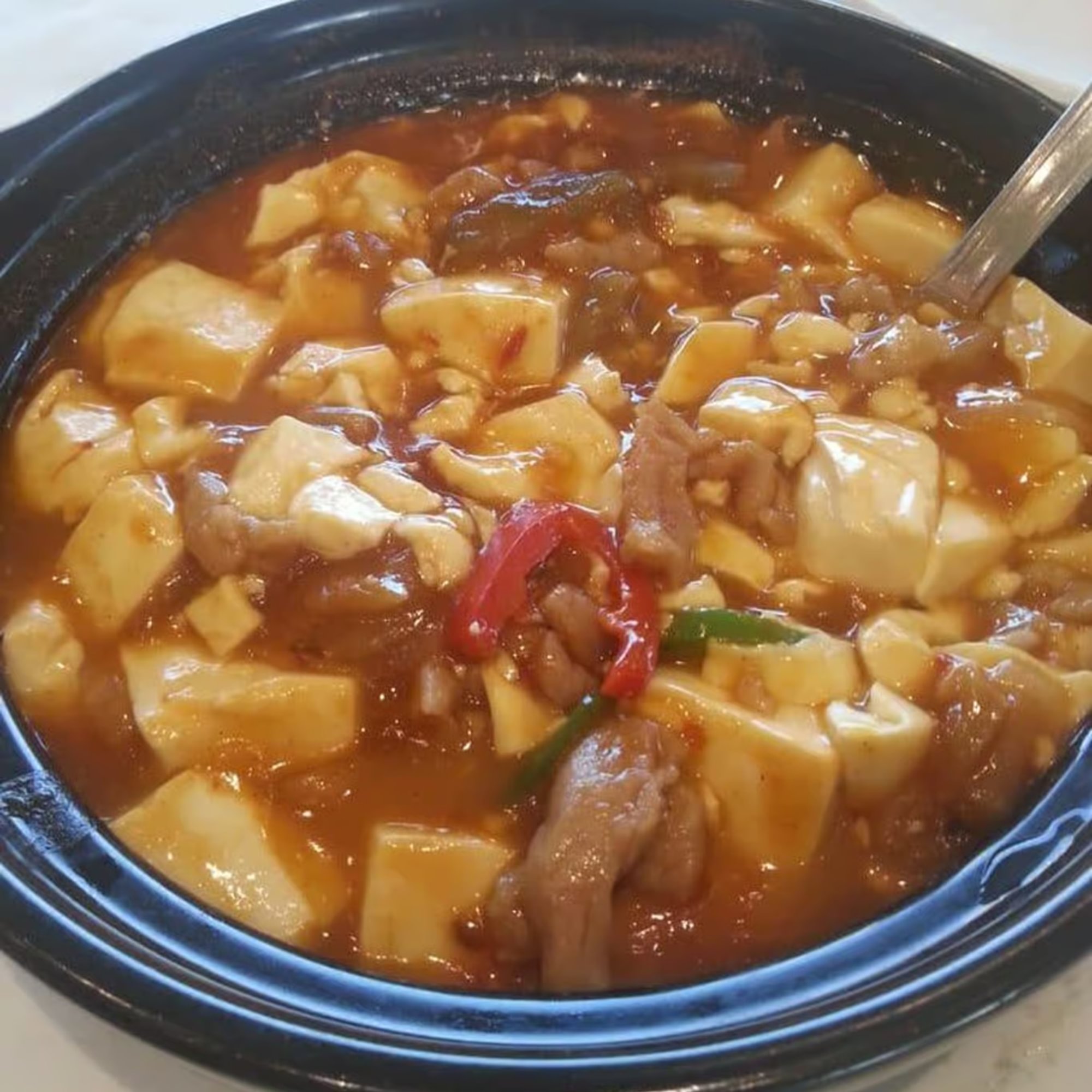 Diced Seafood Mao Pao Tofu / 海鲜麻婆豆腐煲
