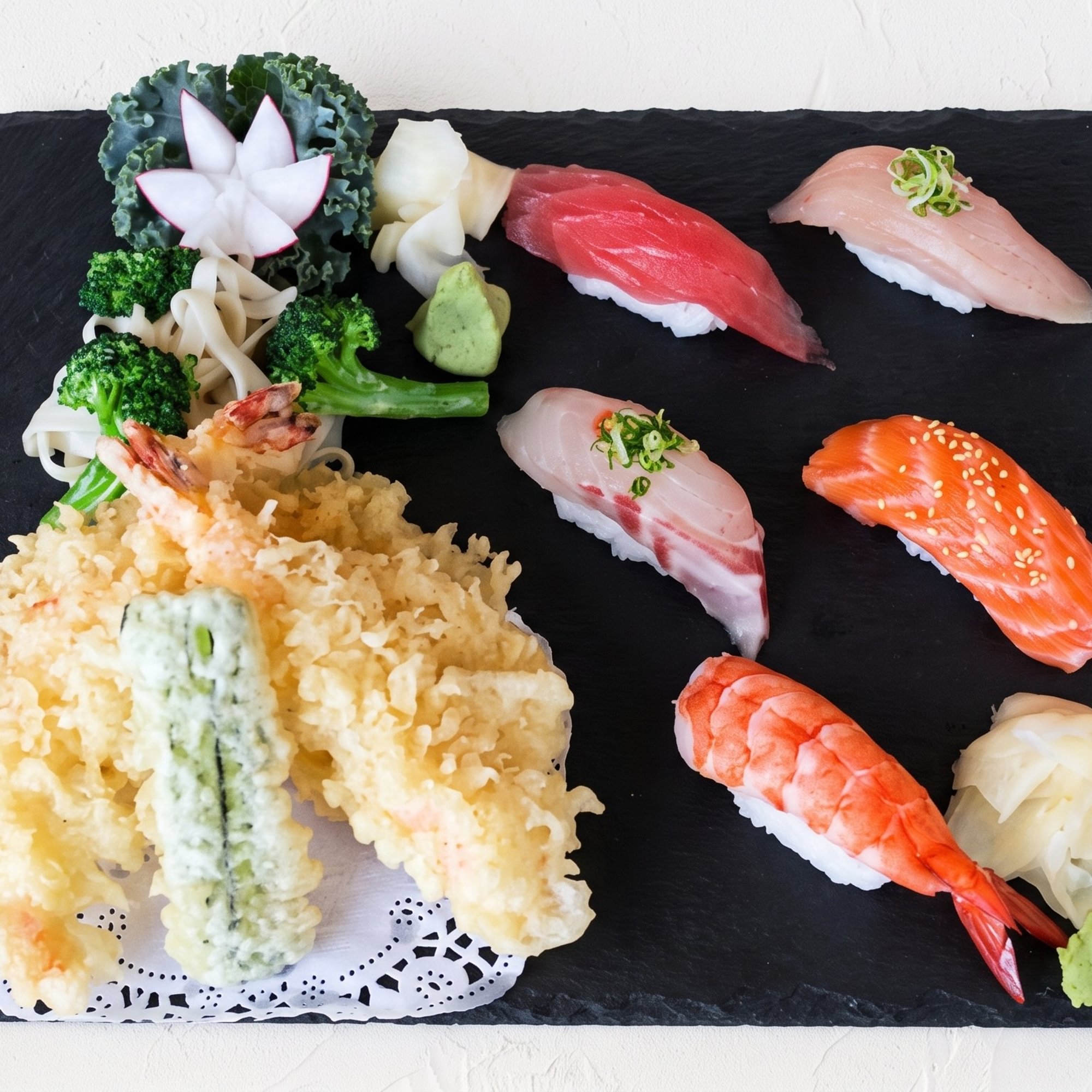 Tempura and Sushi or Sashimi Dinner Combination