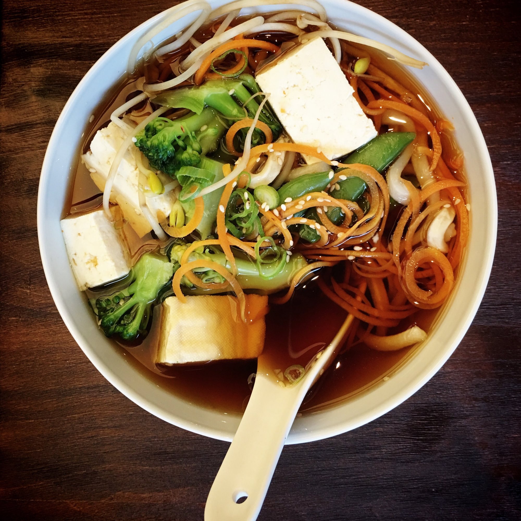 Mixed Vegetables Noodle Soup