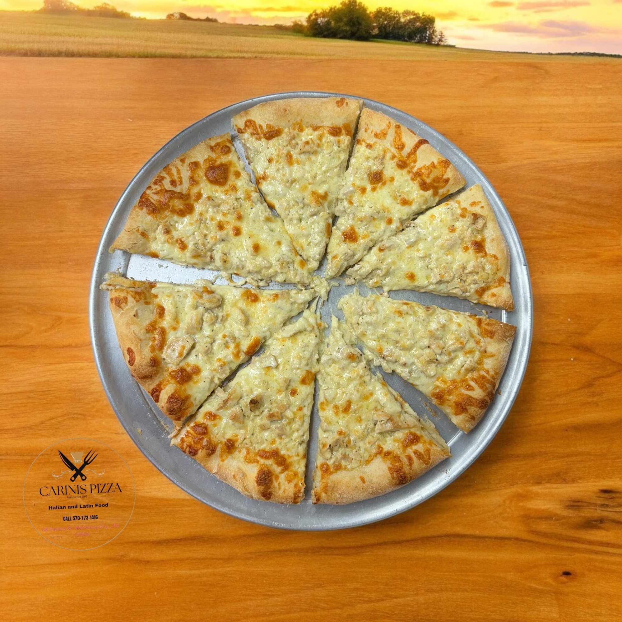 Chicken Alfredo/Vodka Sauce Pizza