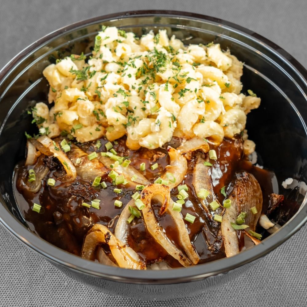 Mini hamburger steak plate