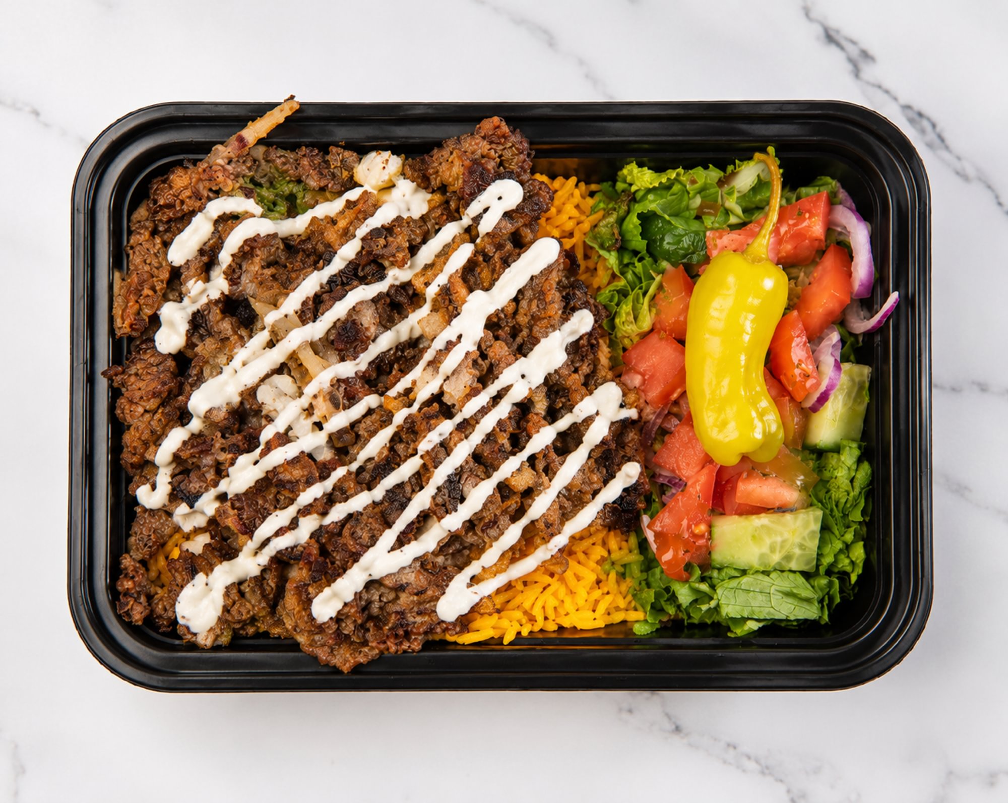 Beef Gyro Over Rice