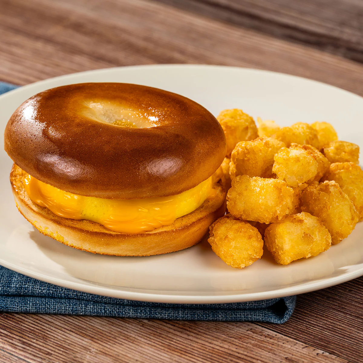 Egg and Cheese Bagel Sandwich