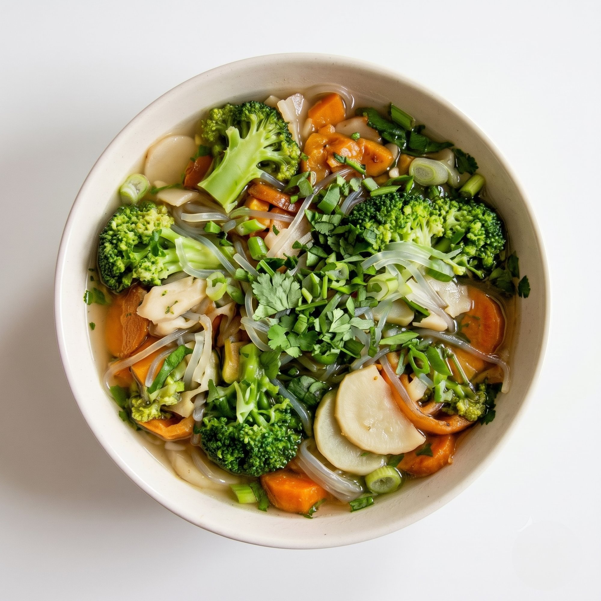 Noodle Soup with Vegetables (Veggie Broth)