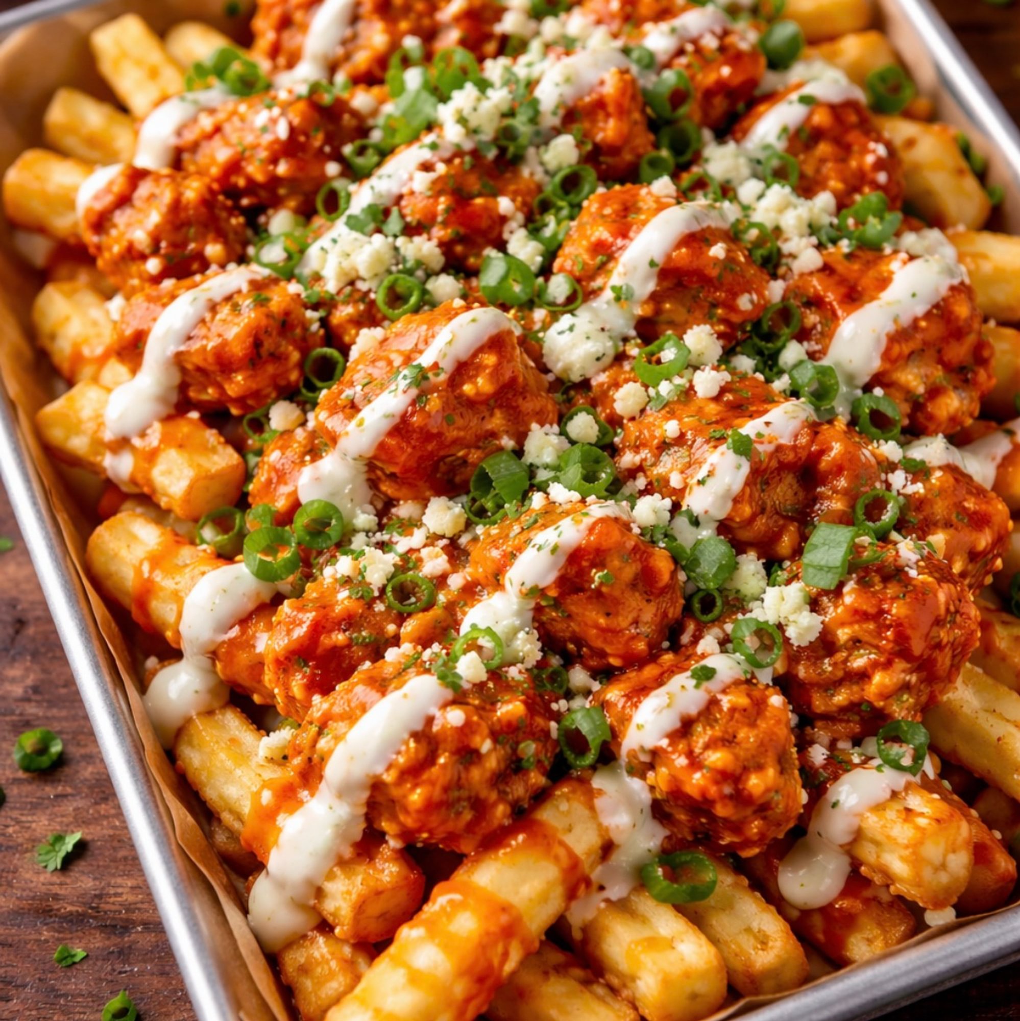 Loaded Buffalo Chicken Fries
