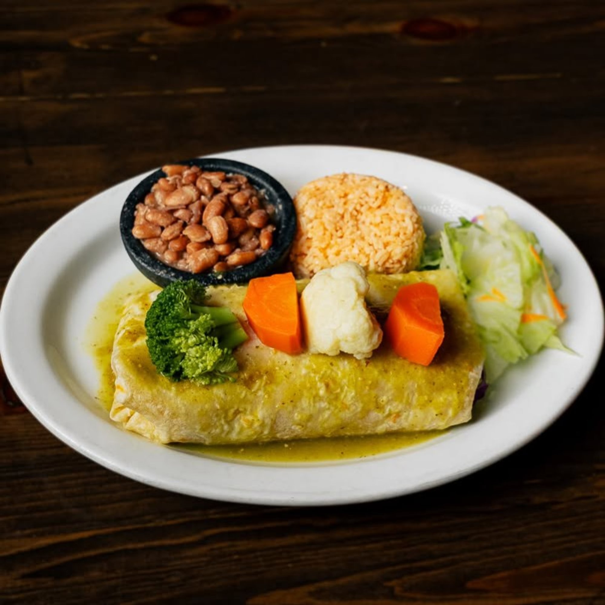 #1 Veggie Burrito Dinner
