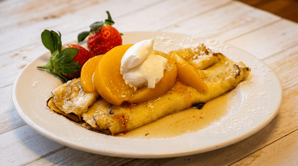 Peach Crêpes