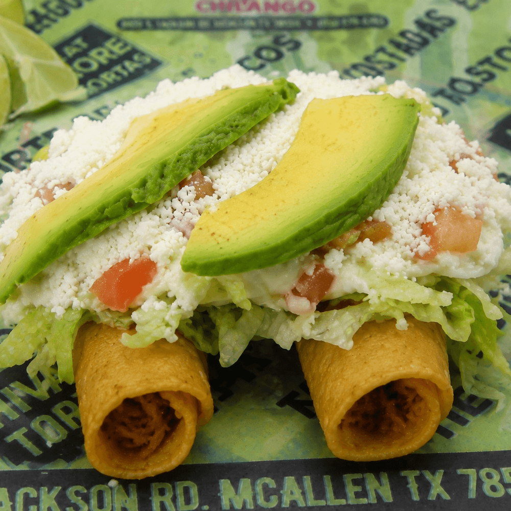 2 Flautas (Crispy Rolled Tacos)