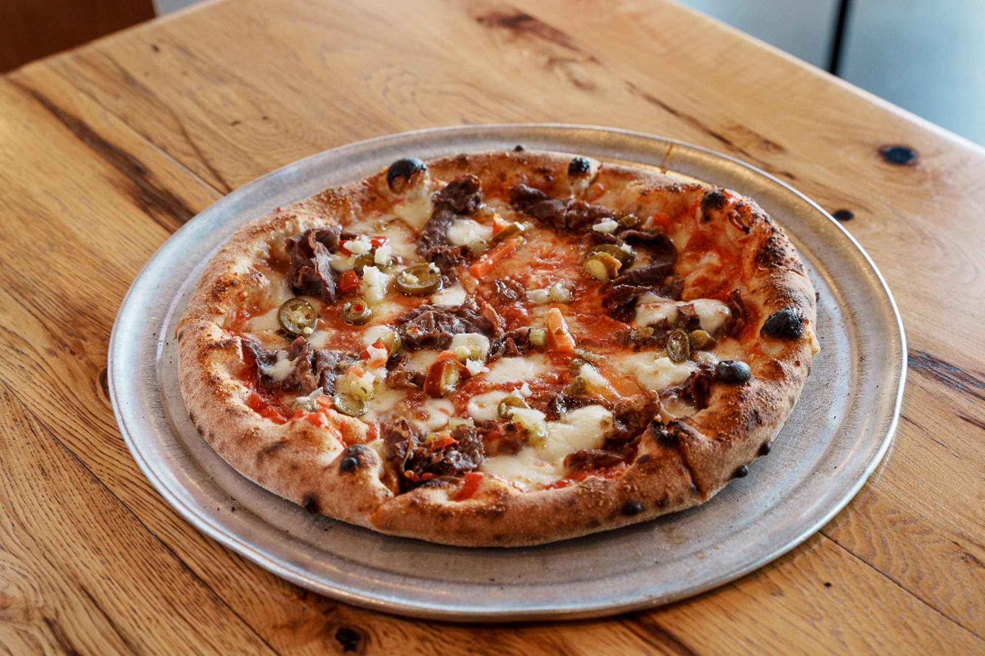 Chicago Style Pizza with Giardiniera