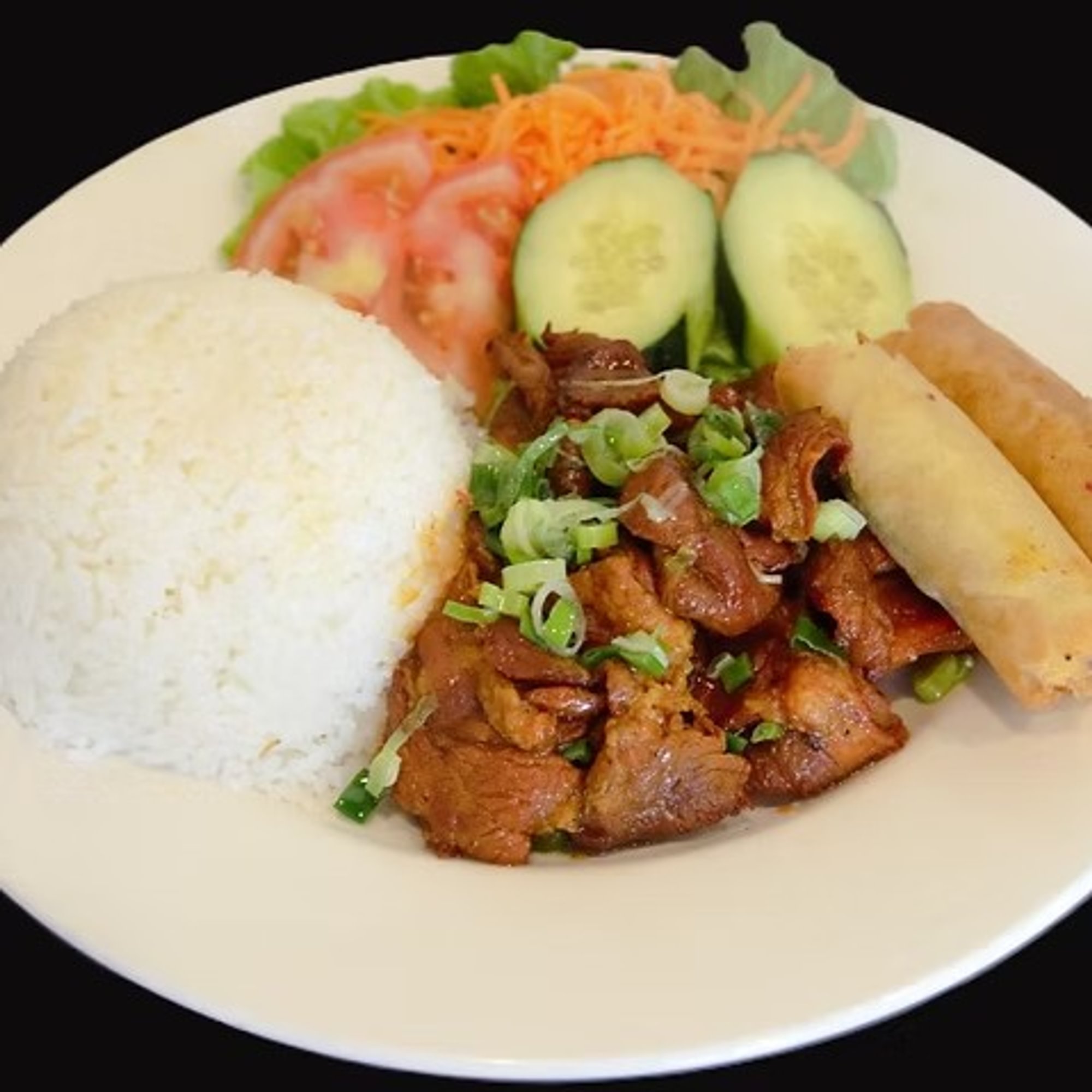 Charbroiled Meat & Eggrolls