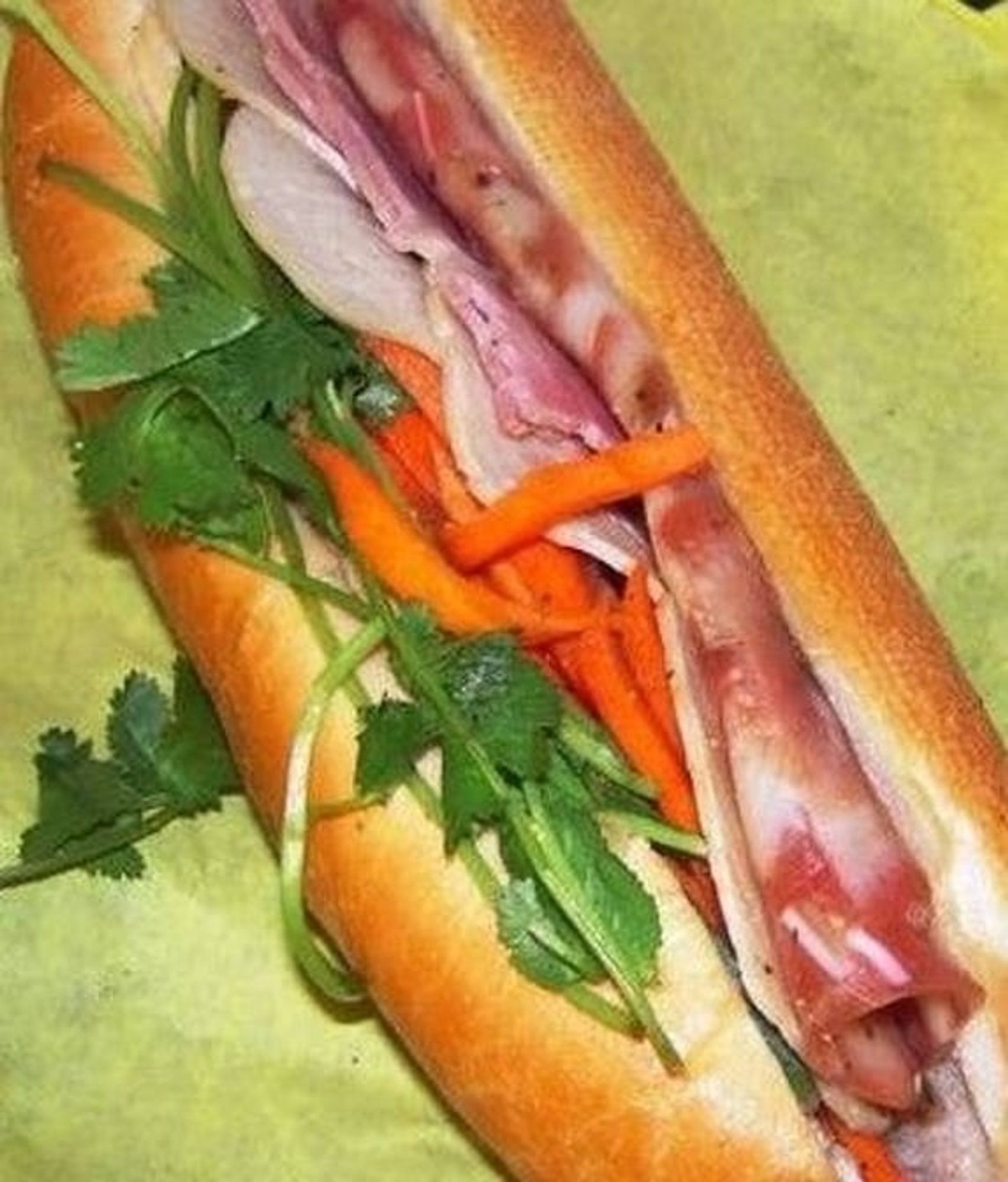 House Special Combination Bahn Mi (7") - Banh Mi Dac Biet