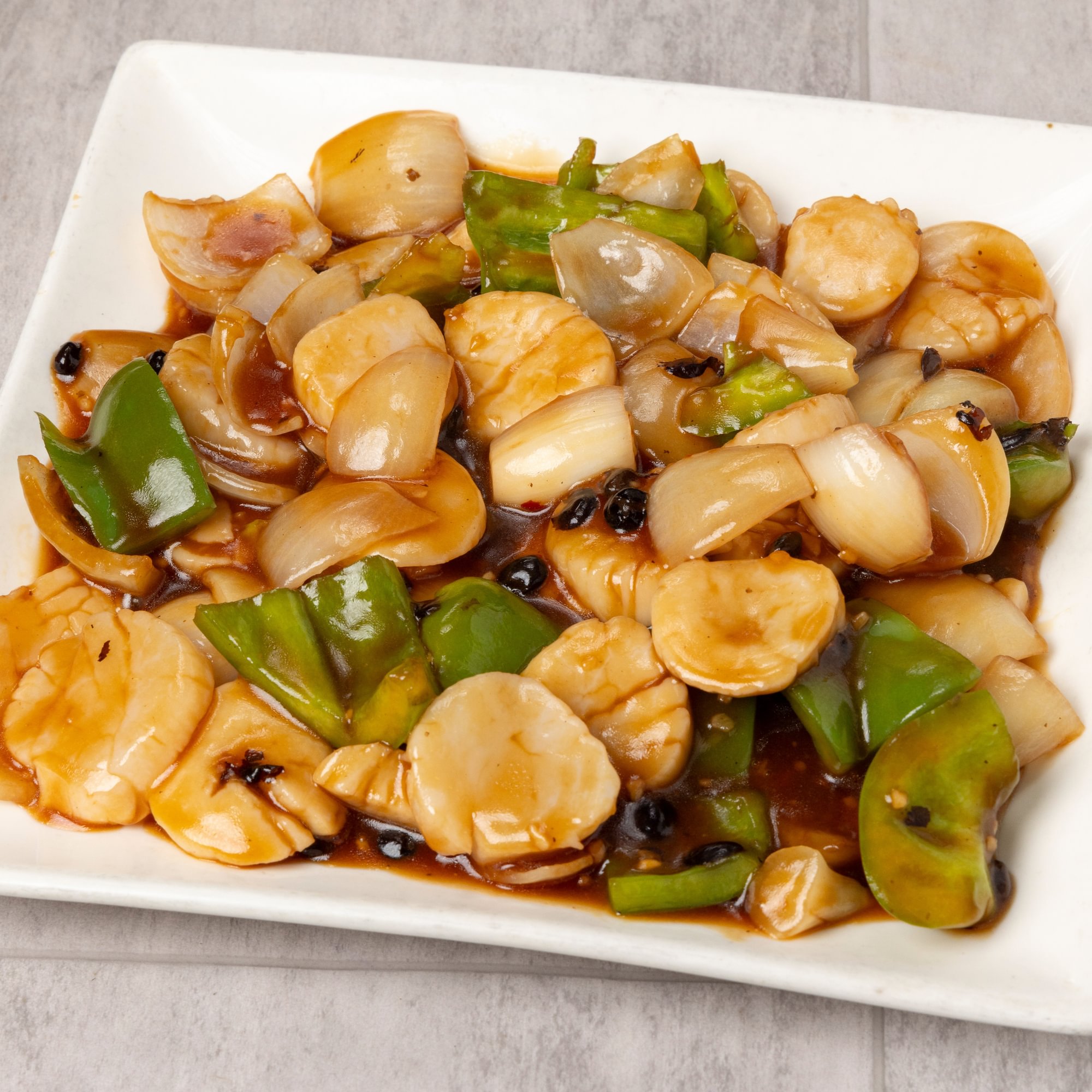 Scallops with black bean sauce (lunch) / 豆豉干贝（午）
