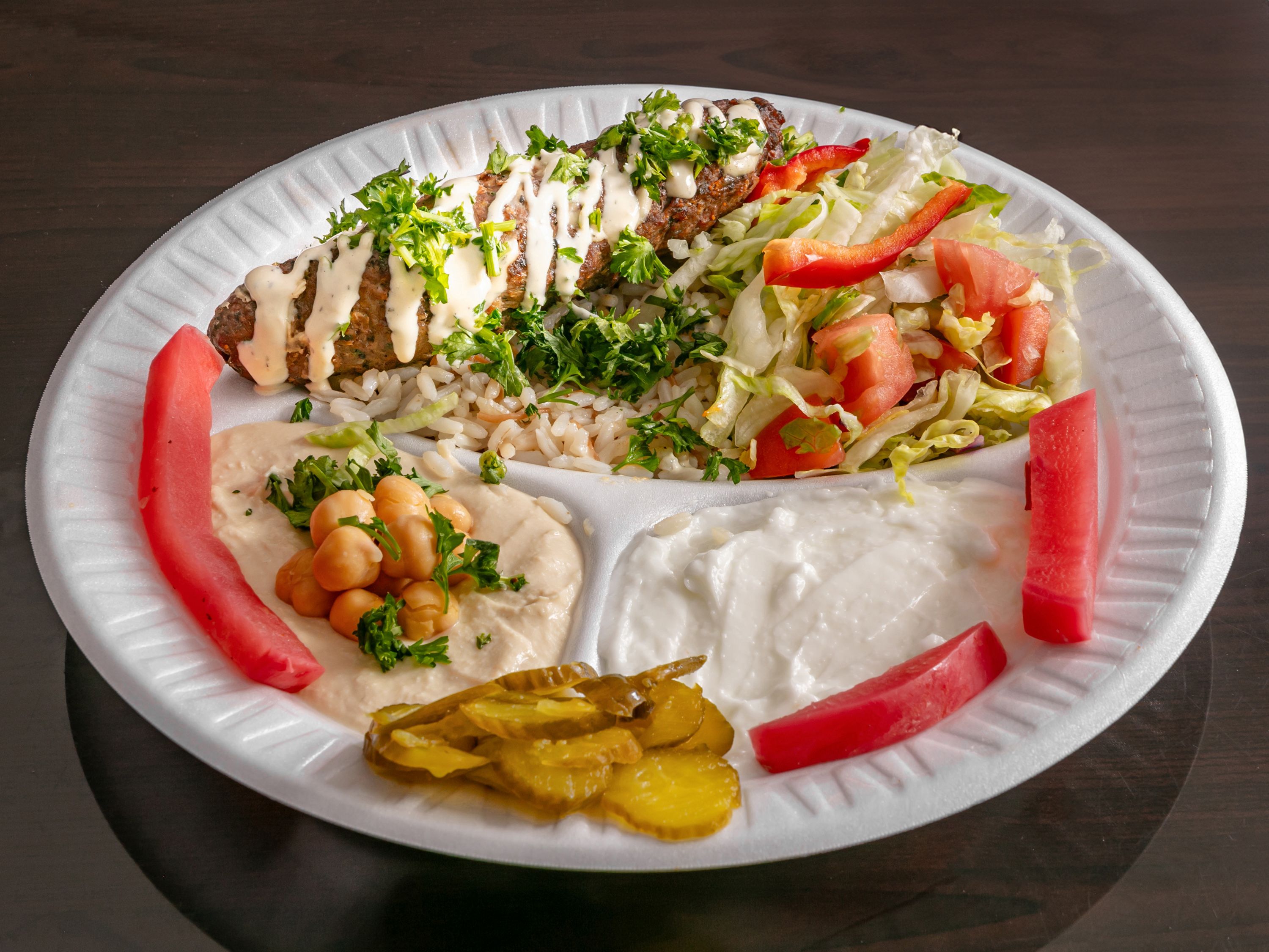 Kafta Kabab Plate