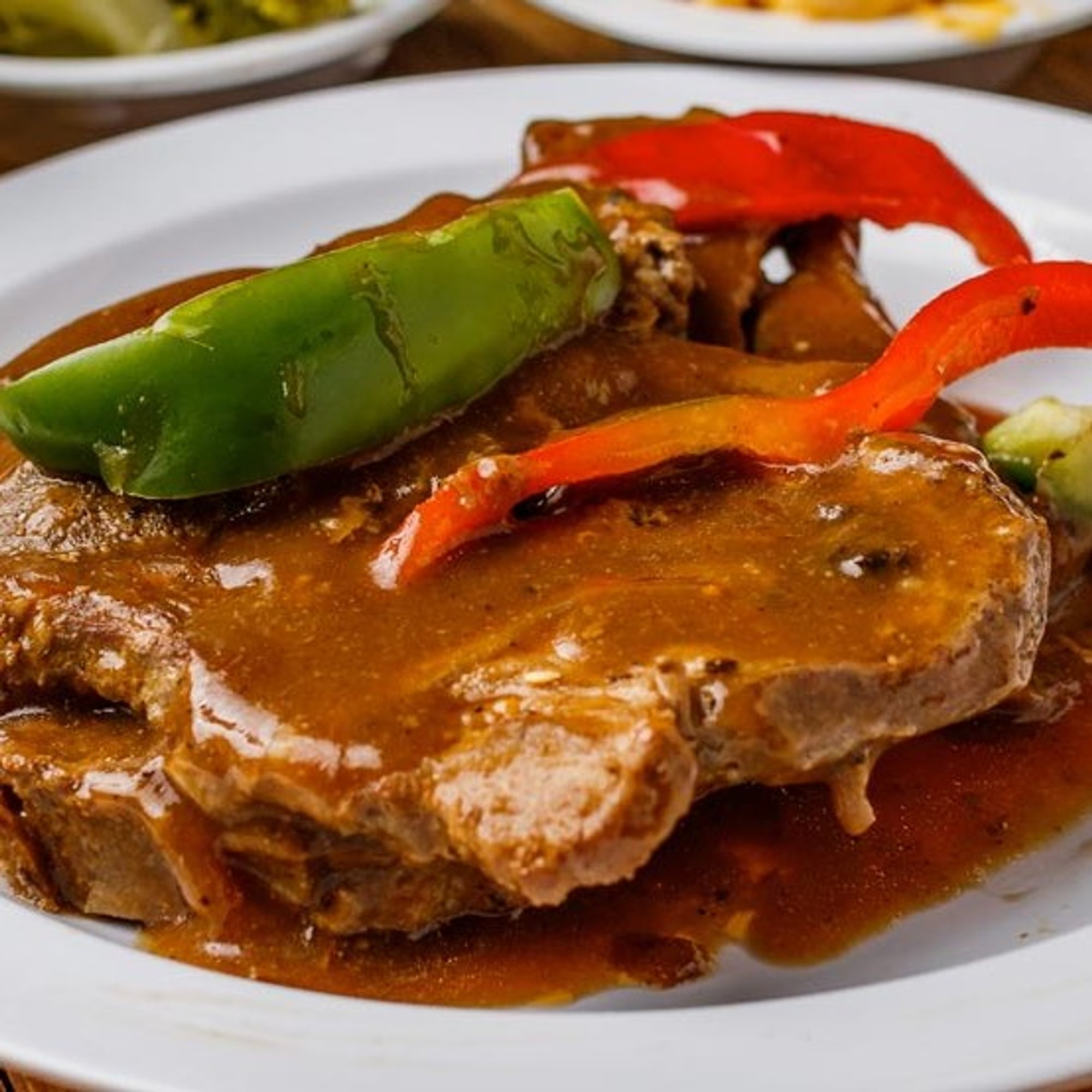 Smothered Pork Chops with Two Sides