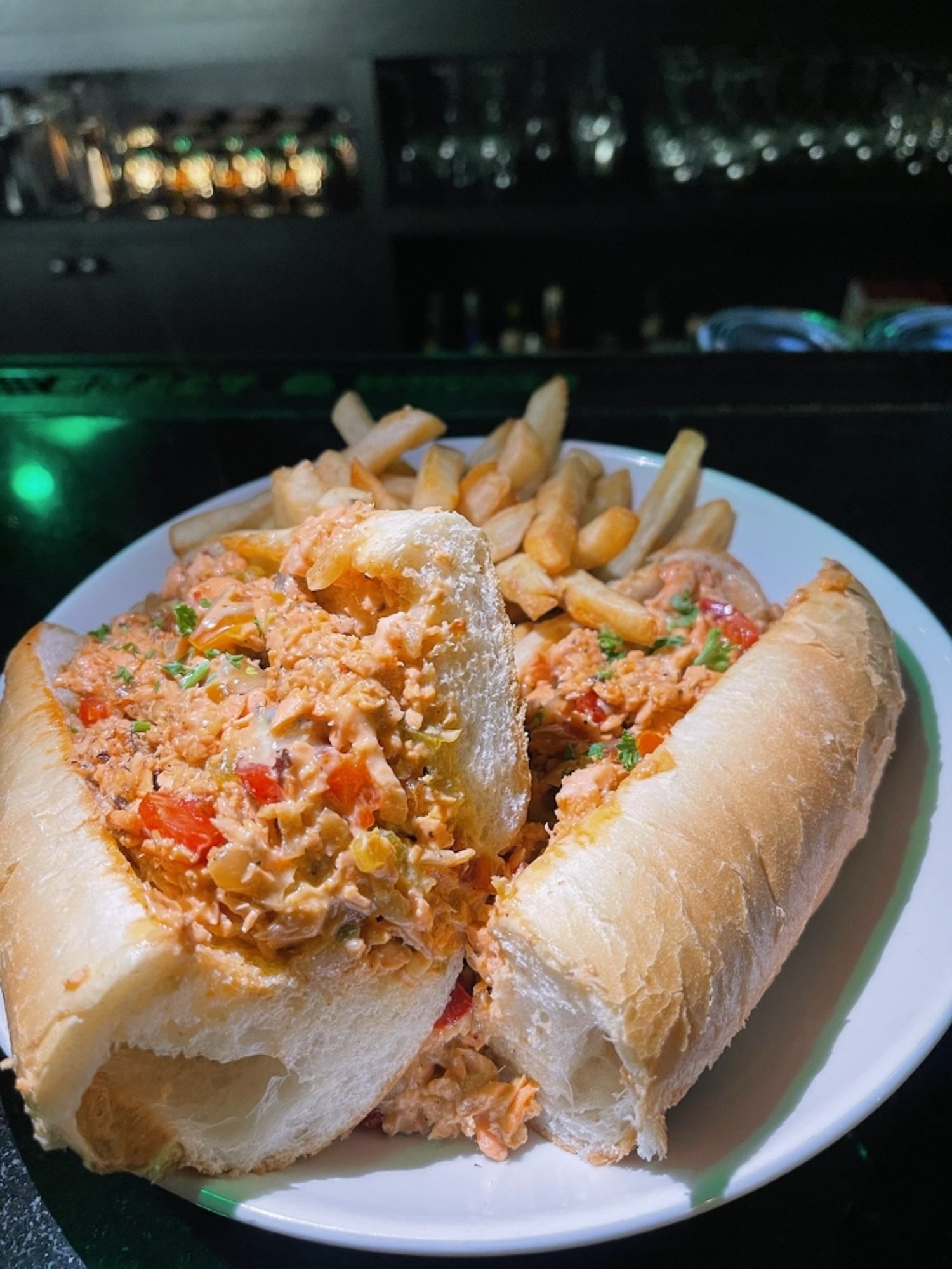 Salmon Cheesesteak