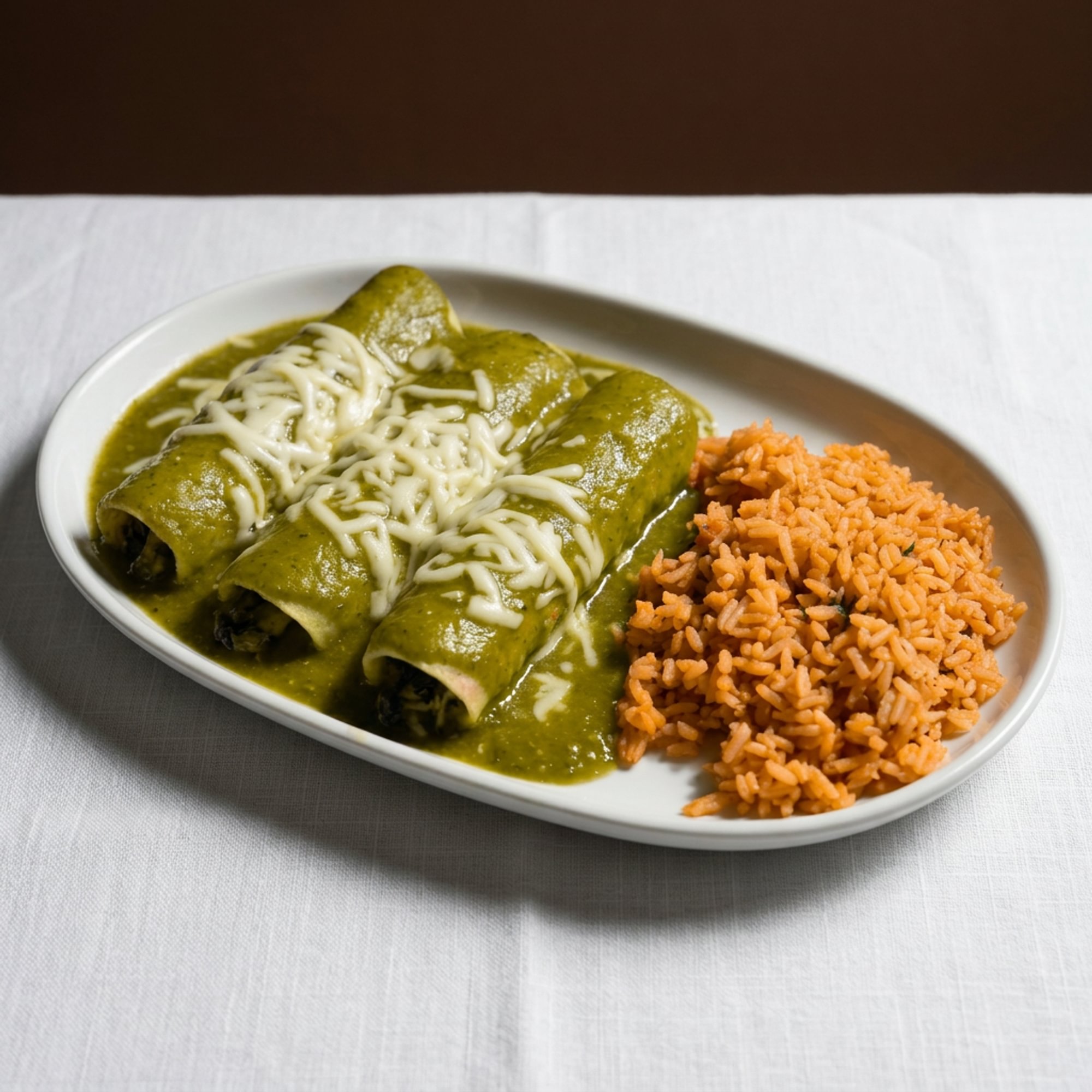 Spinach and Chicken Enchiladas