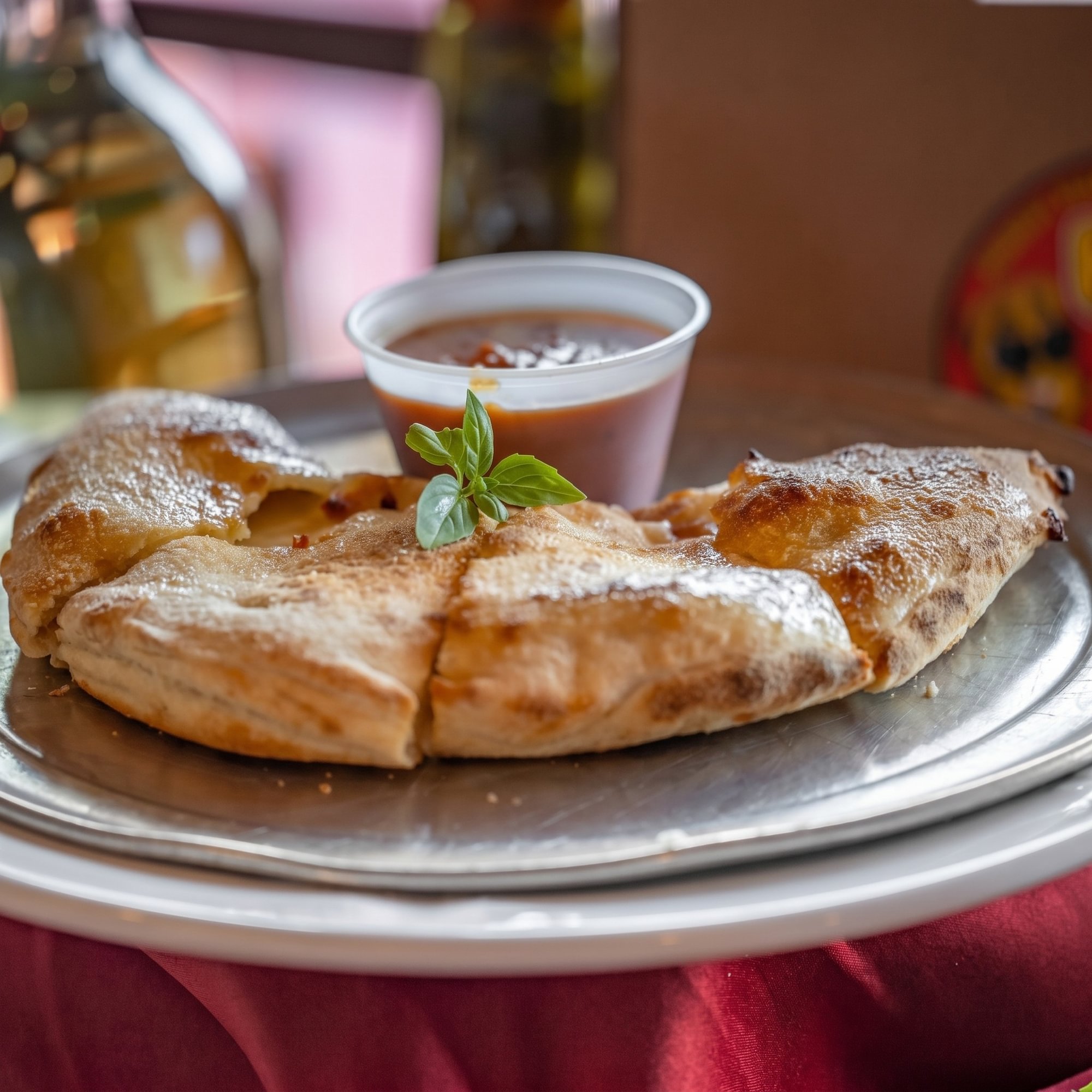Mushroom Pepperoni Calzone