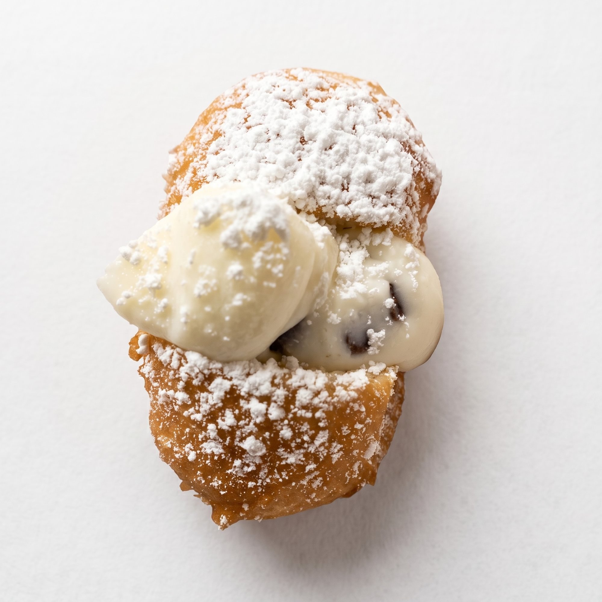 Zeppoles with Cannoli Cream