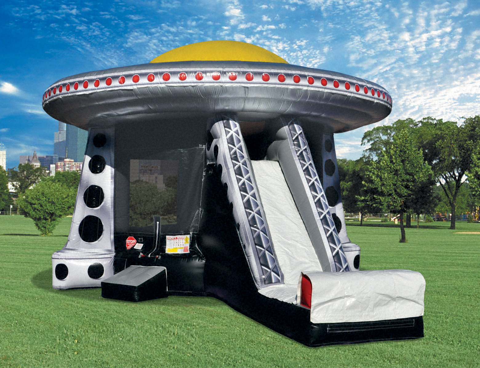 UFO space ship inflatable party rentals in Houston, TX & surrounding cities