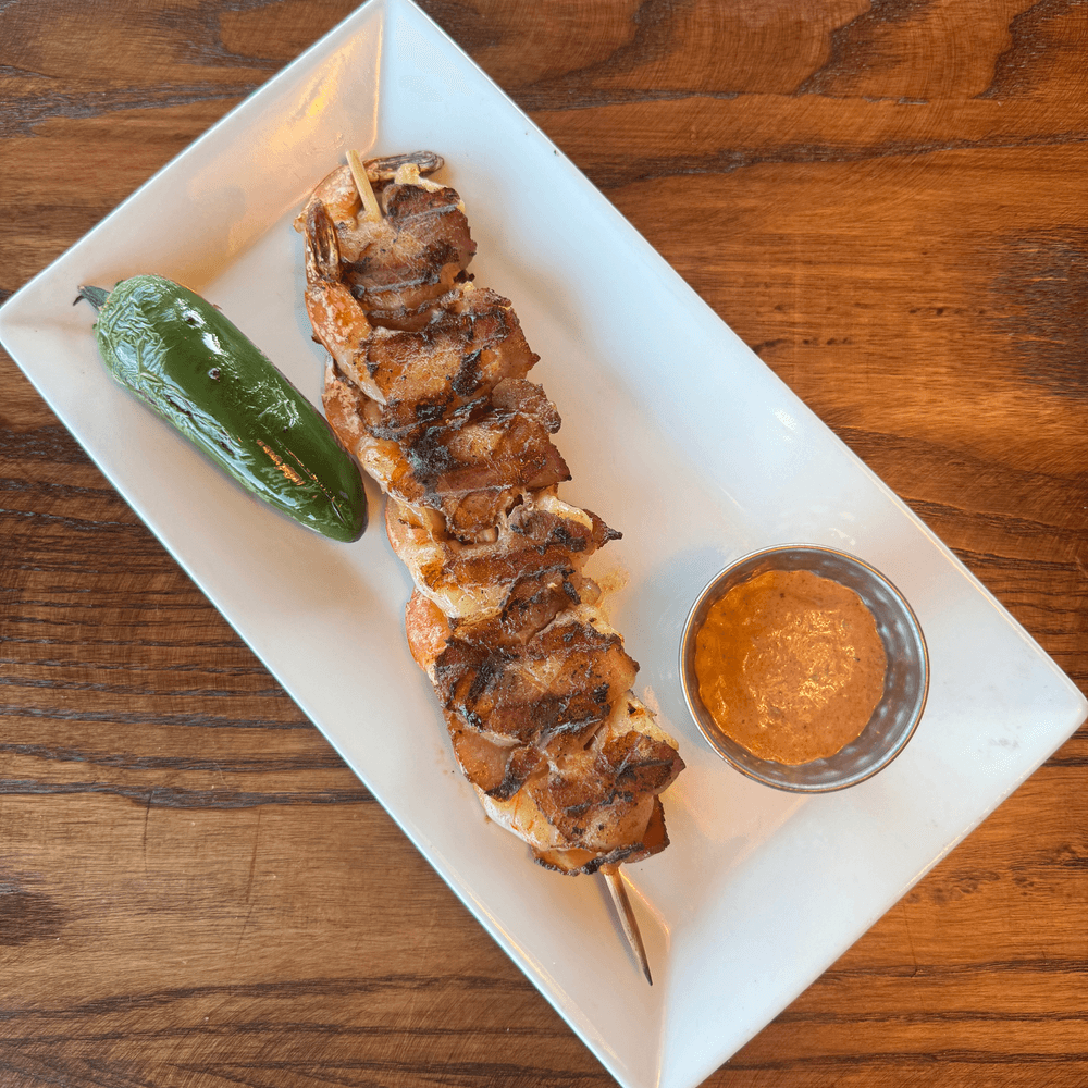 Bacon Wrapped Shrimp Skewer