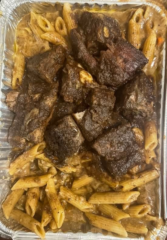 Jerk Ribs with Rasta Pasta