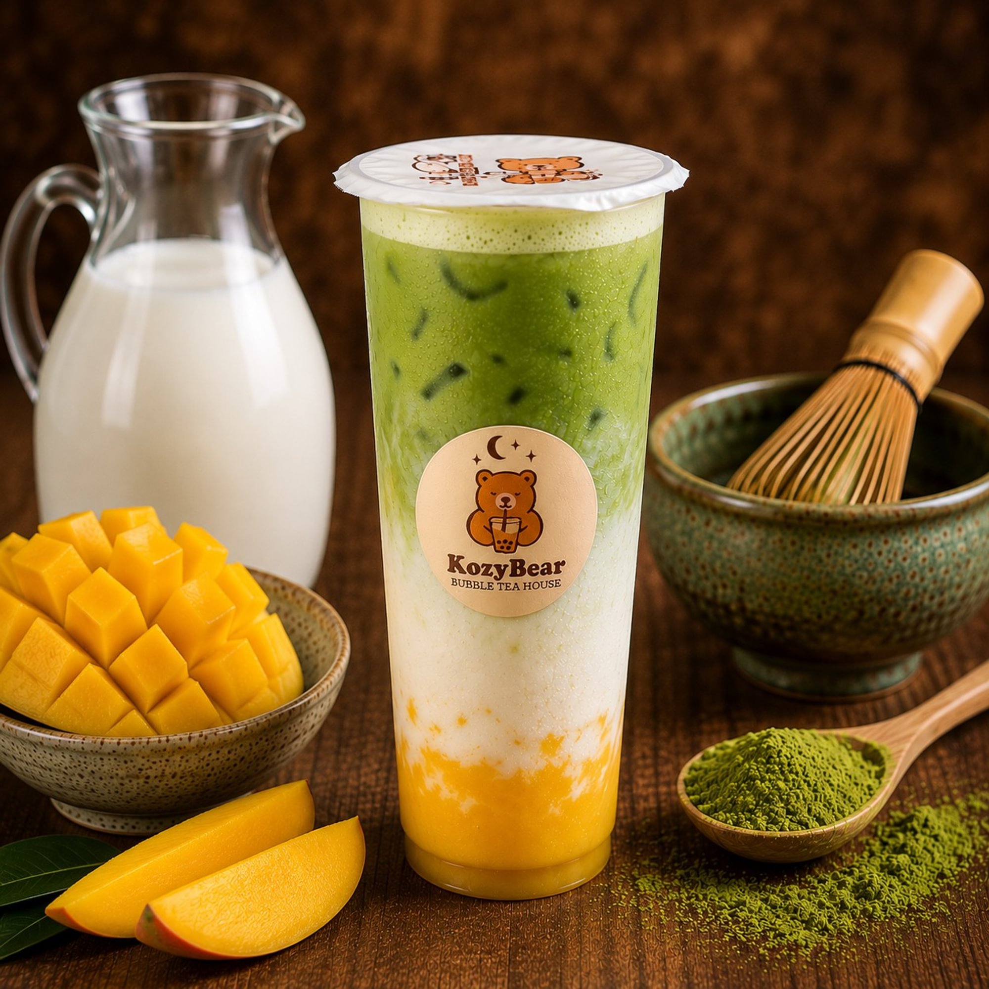 Mango Matcha Latte