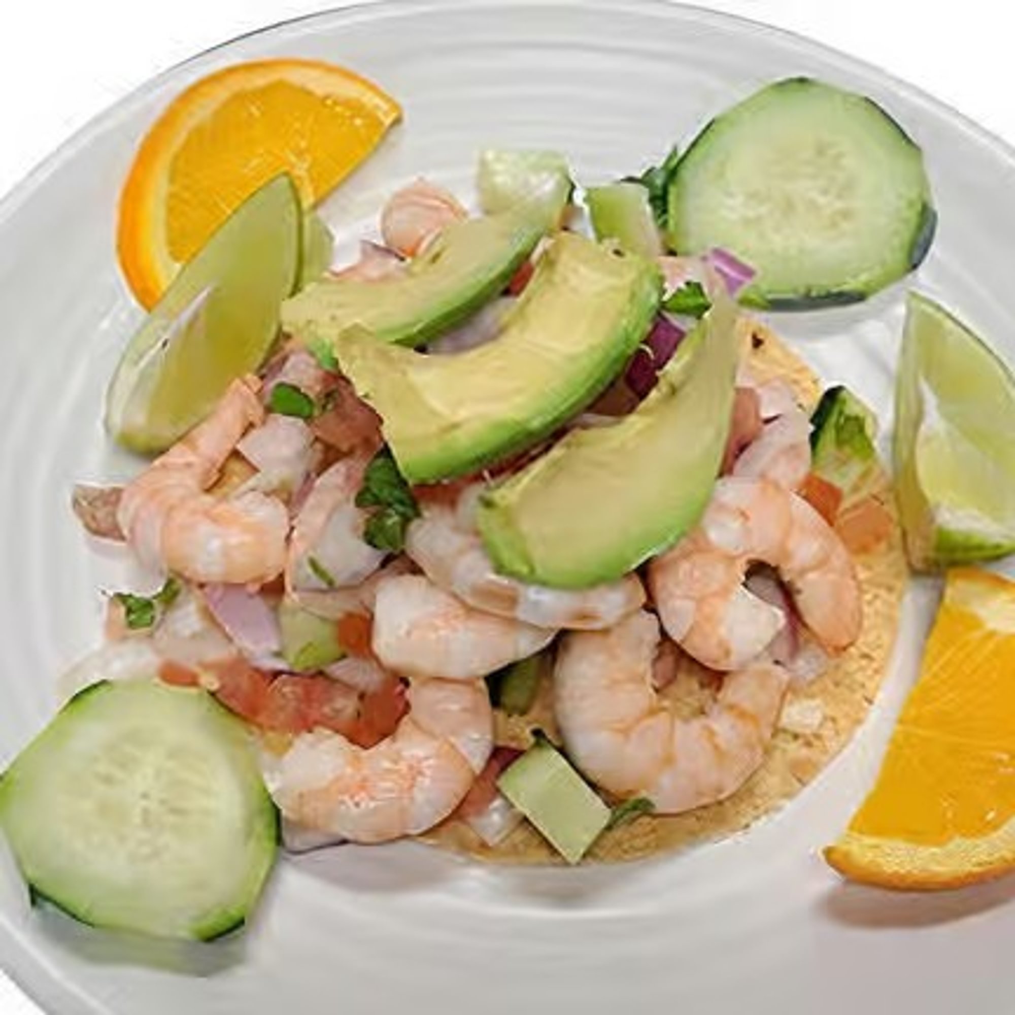 Tostada de Camarón Entero