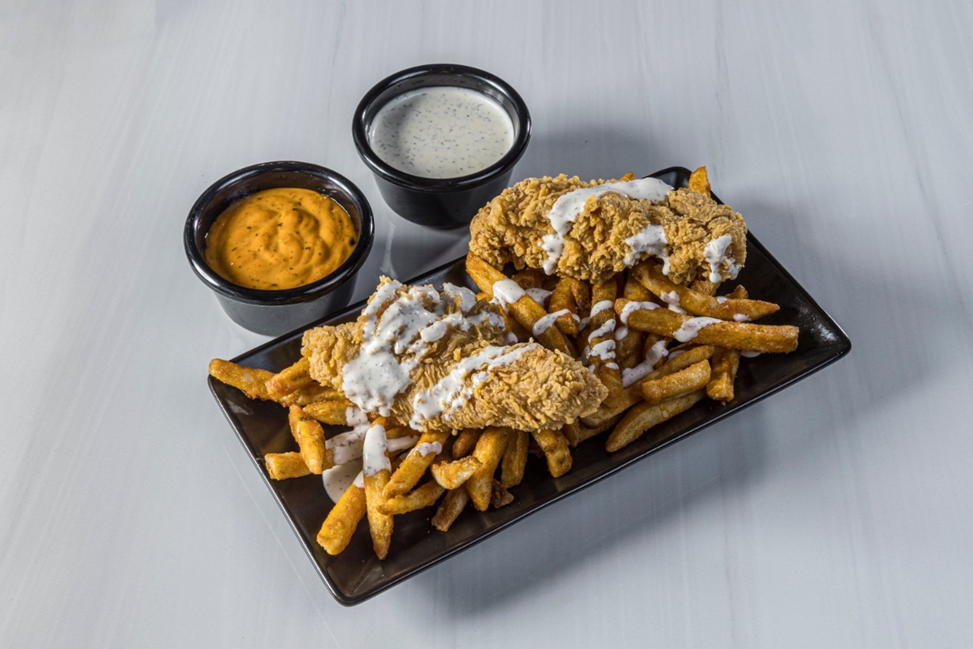 Fried Tender Over Fries