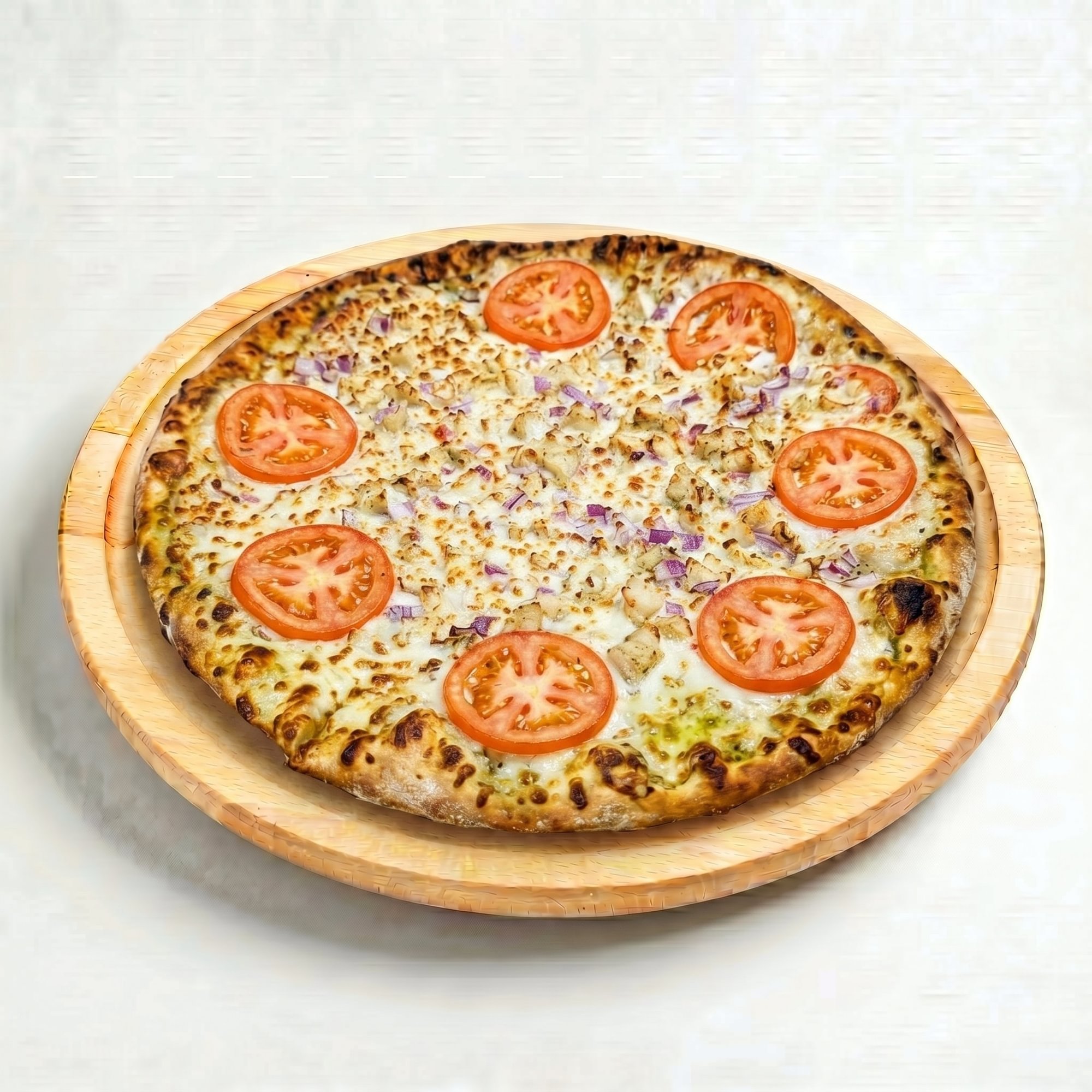 Roasted Garlic Chicken Pizza