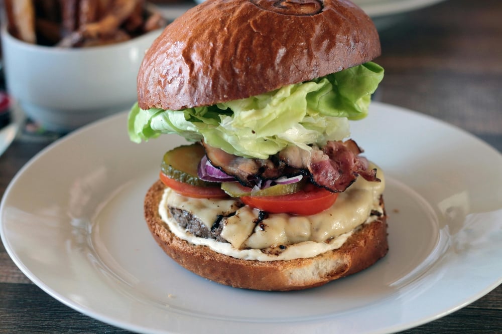 Addiction Bacon Blue Burger