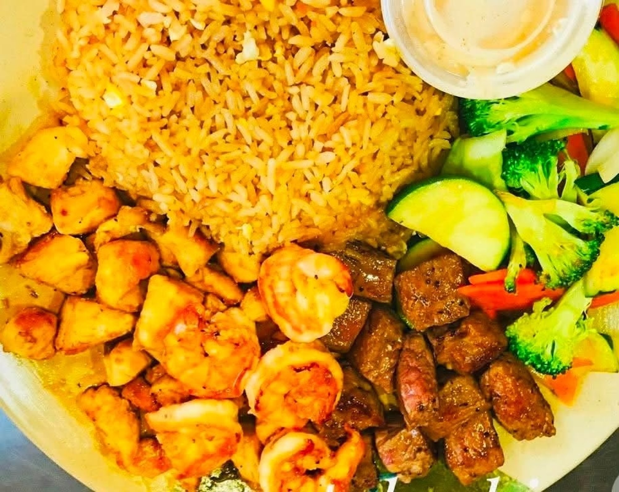 H.STEAK,CHICKEN & SHRIMP