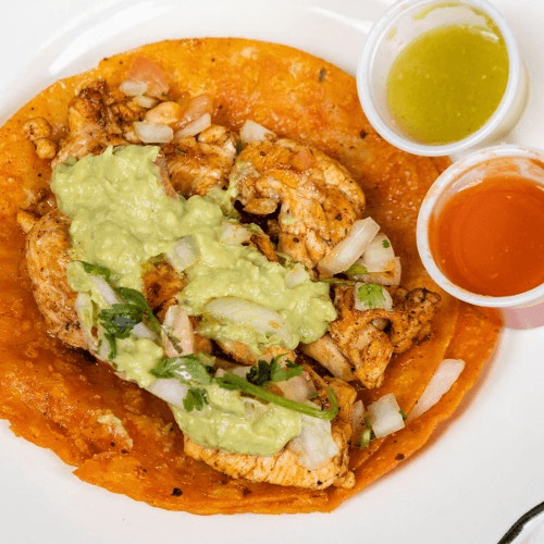 Chicken Rancho Taco W Guac & Pico