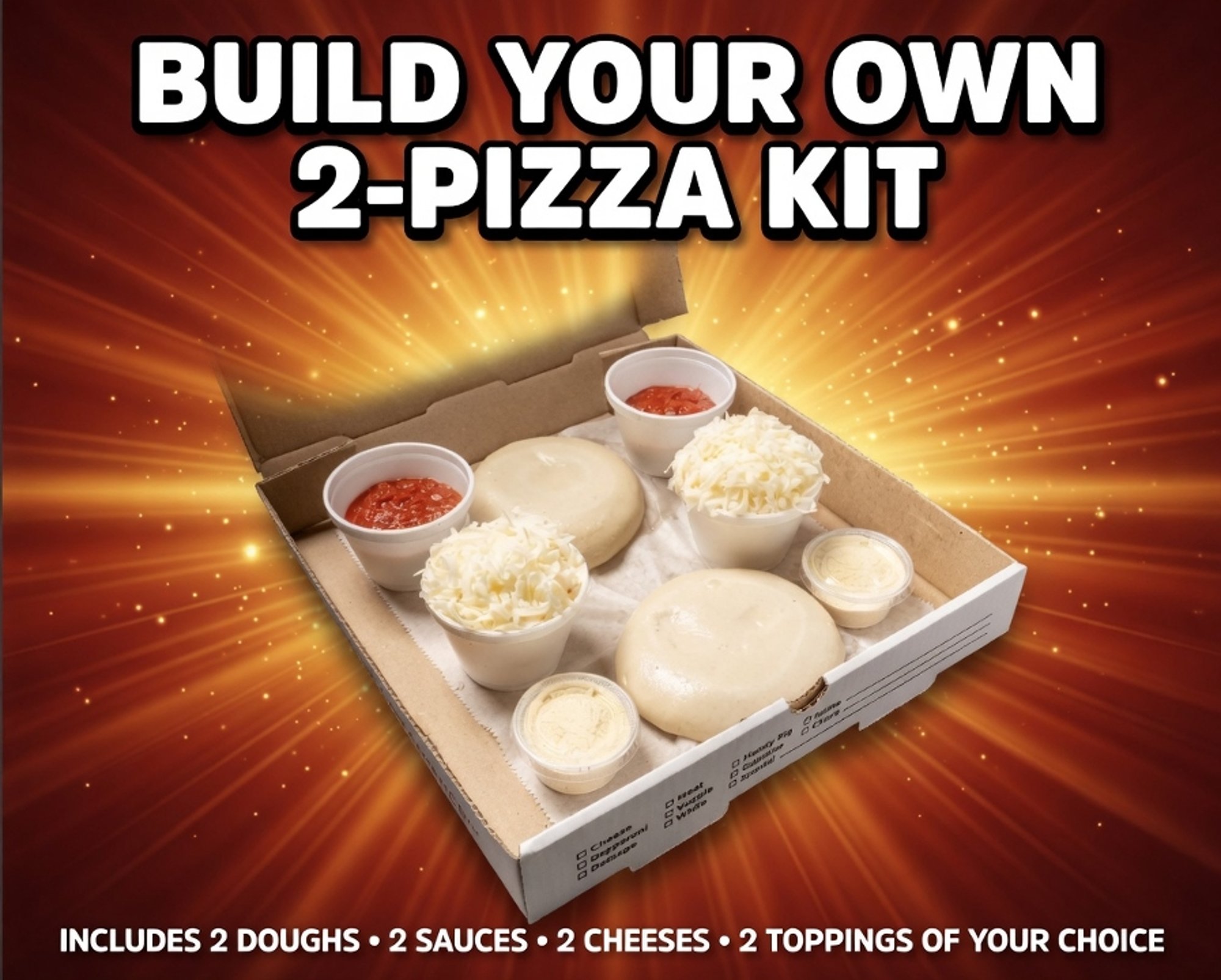Build Your Own Two Pizza Kit