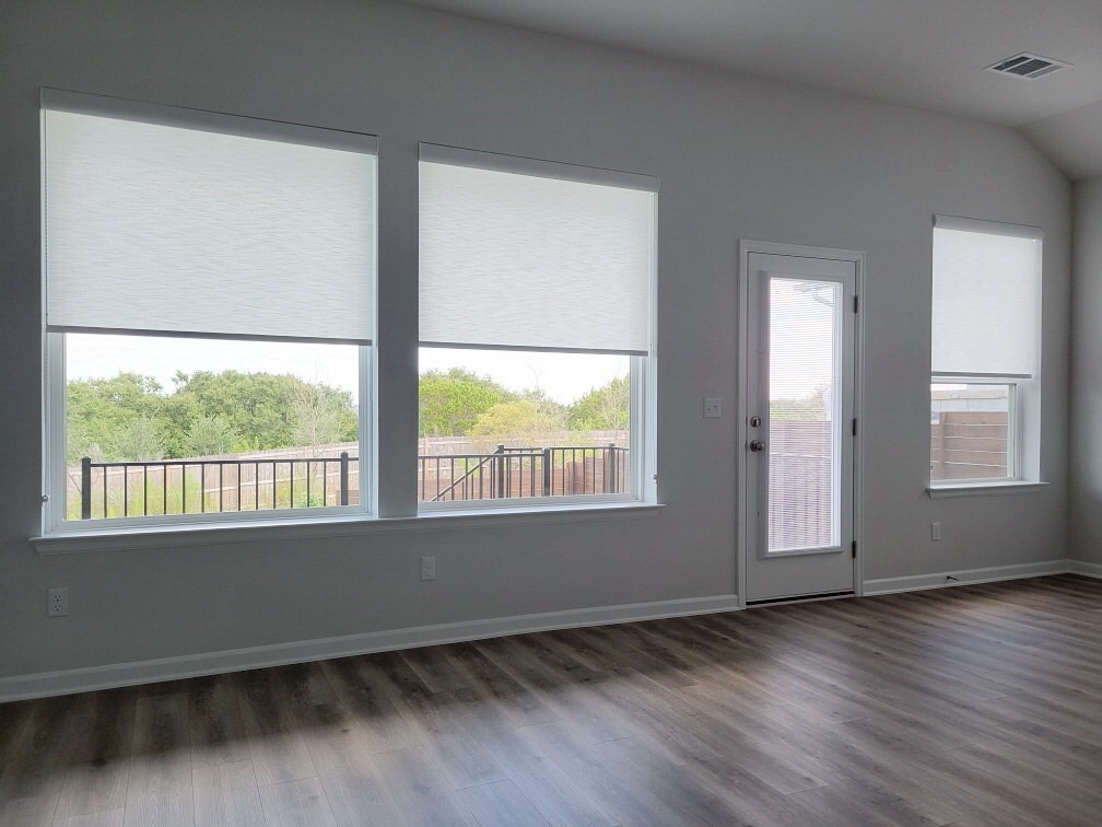 Clean, simple roller shades