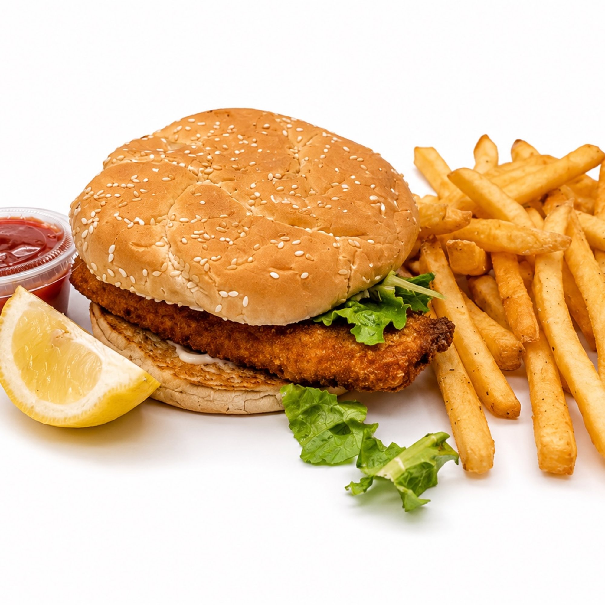 Grouper Sandwich & French Fries