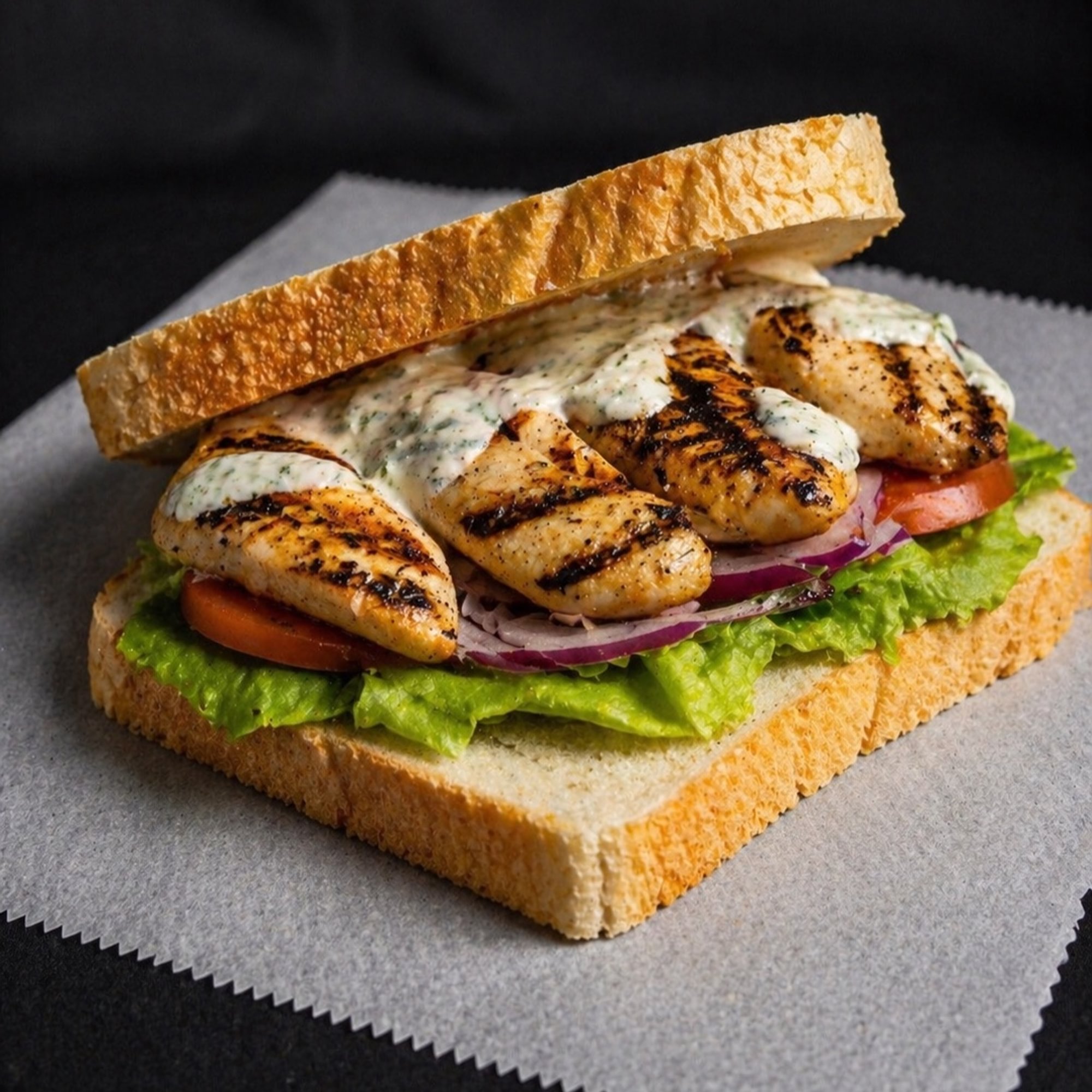Chicken Souvlaki Sandwich