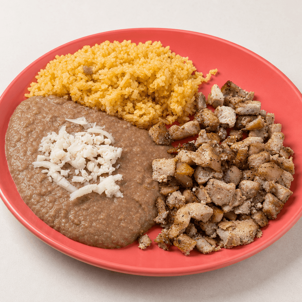 Kids Meat with Rice & Beans Plate