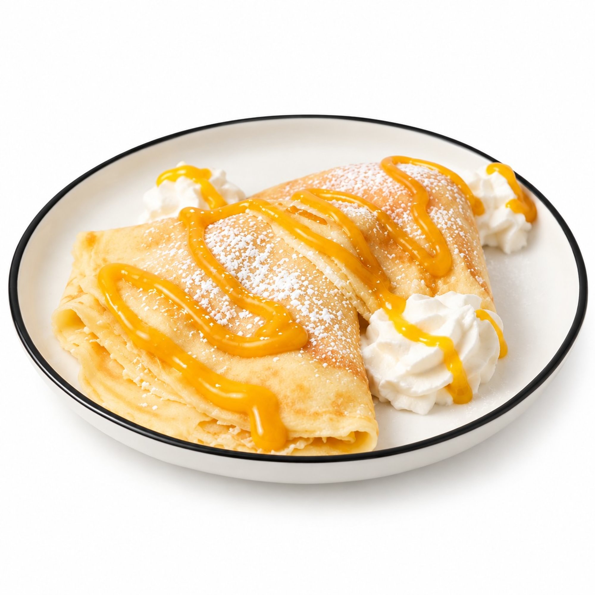 Crepe with Mango Sauce
