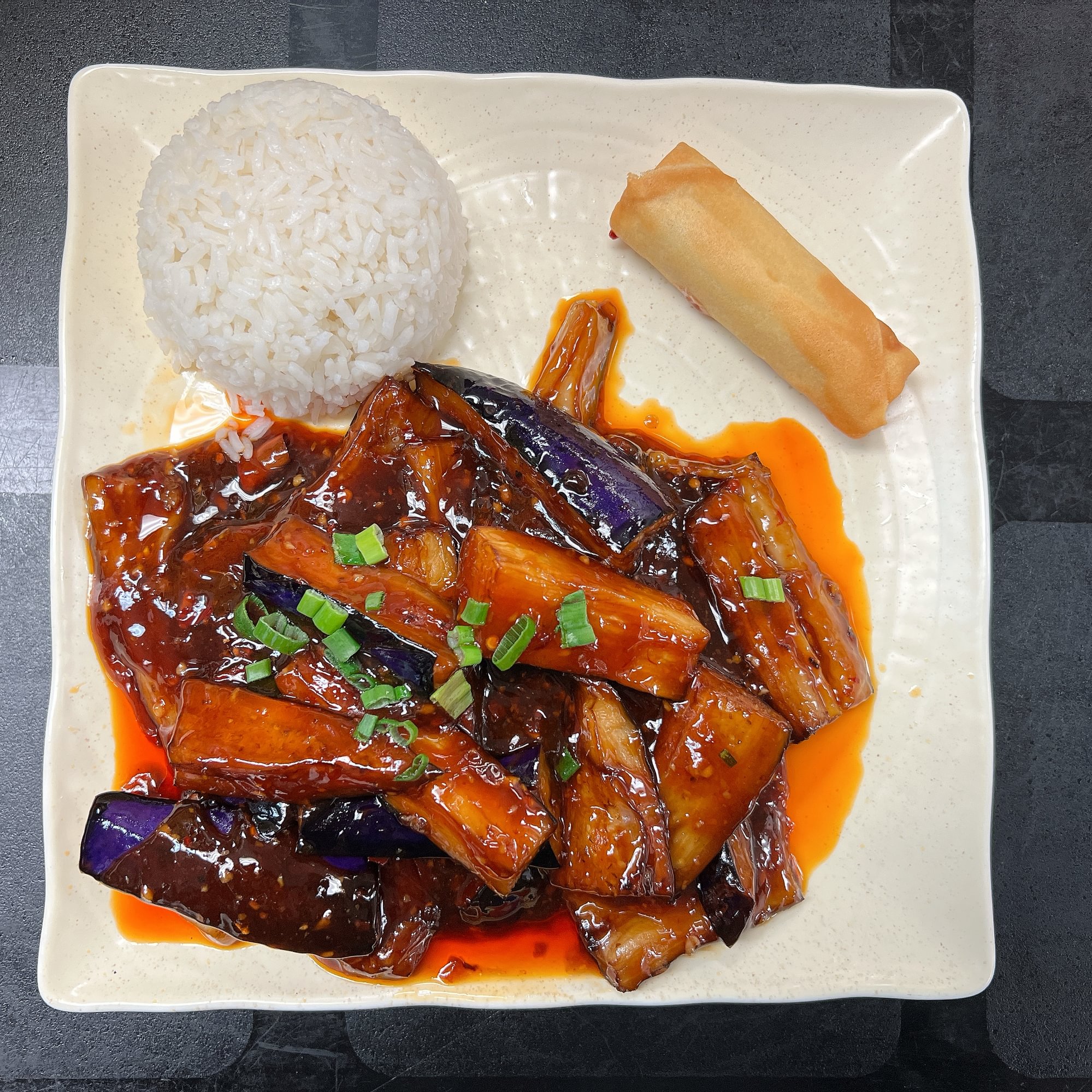Eggplant with Garlic Sauce 鱼香茄子 Lunch Special