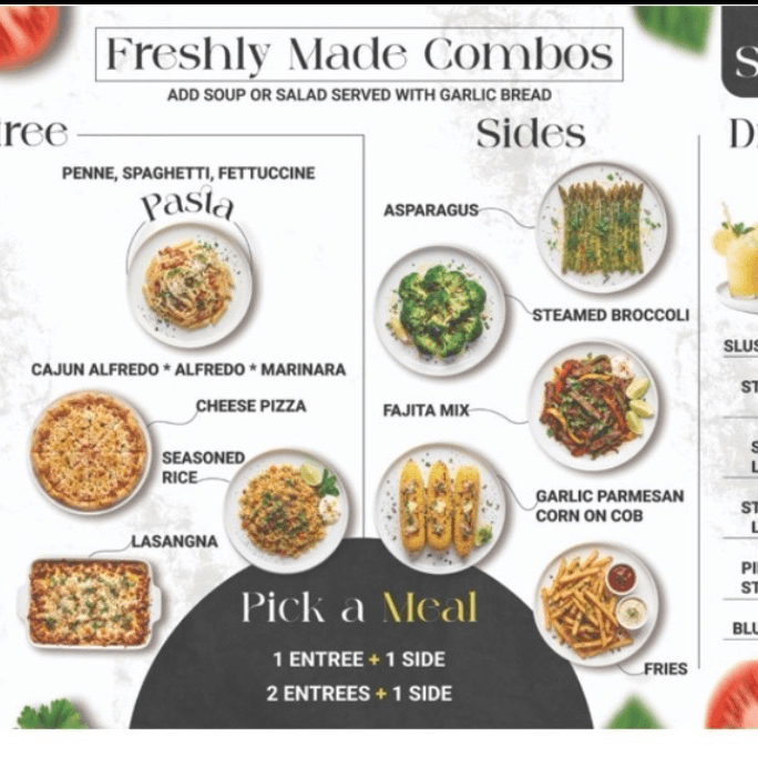 1 Entree + 1 Side + 1 Veggie