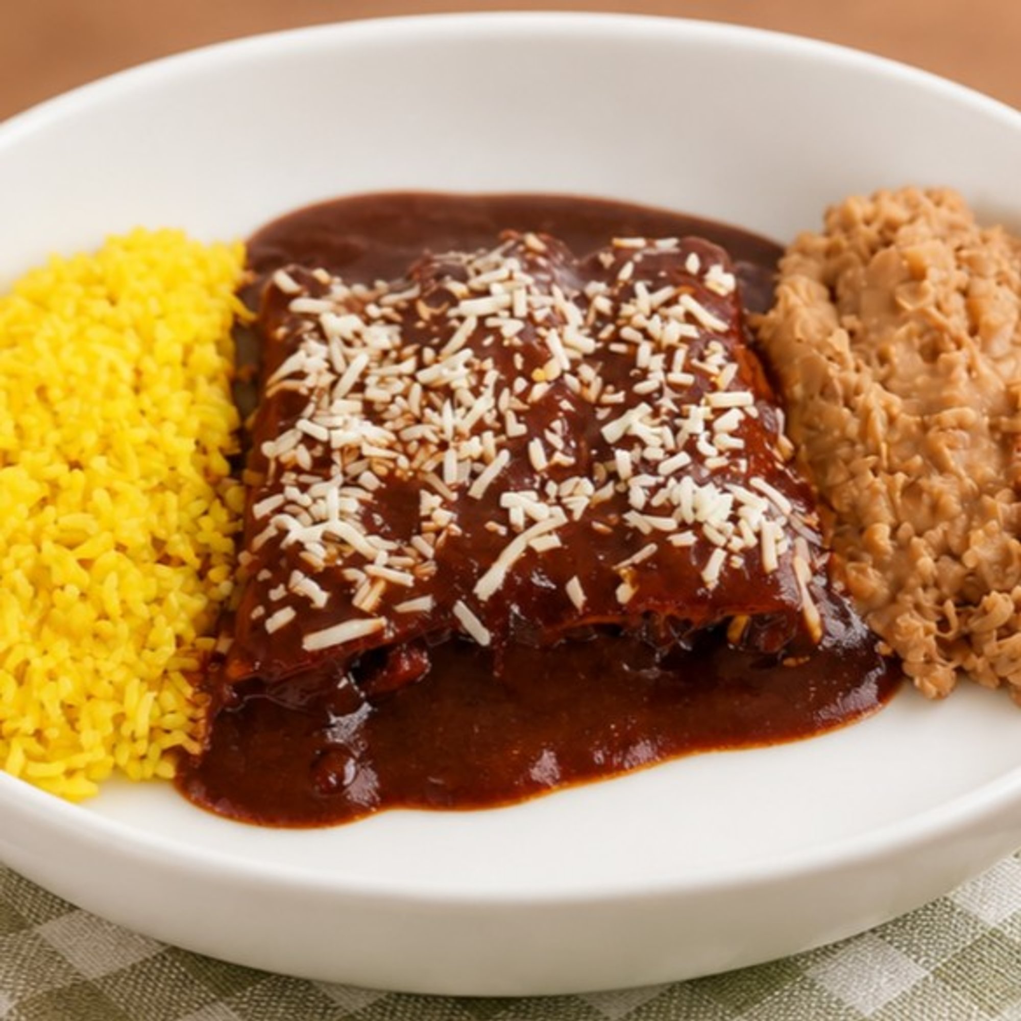 Enchiladas de Mole Beef